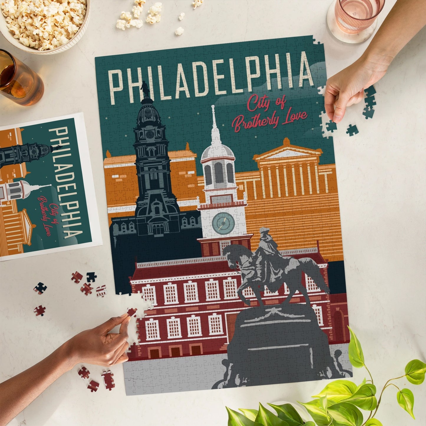 1000 PIECE PUZZLE Philadelphia, Pennsylvania Brotherly Love