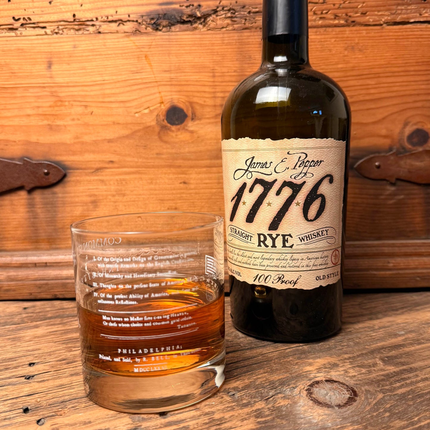 Common Sense by Thomas Paine Whiskey Glass