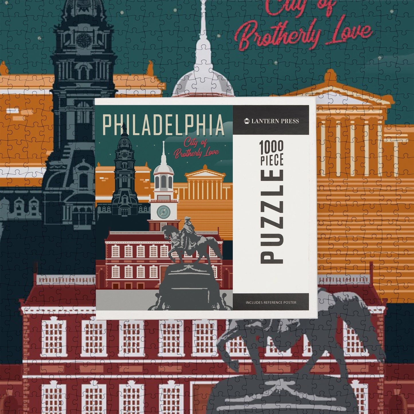 1000 PIECE PUZZLE Philadelphia, Pennsylvania Brotherly Love