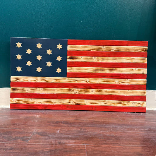 Francis Hopkinson Wooden Flag by Emerald Flag