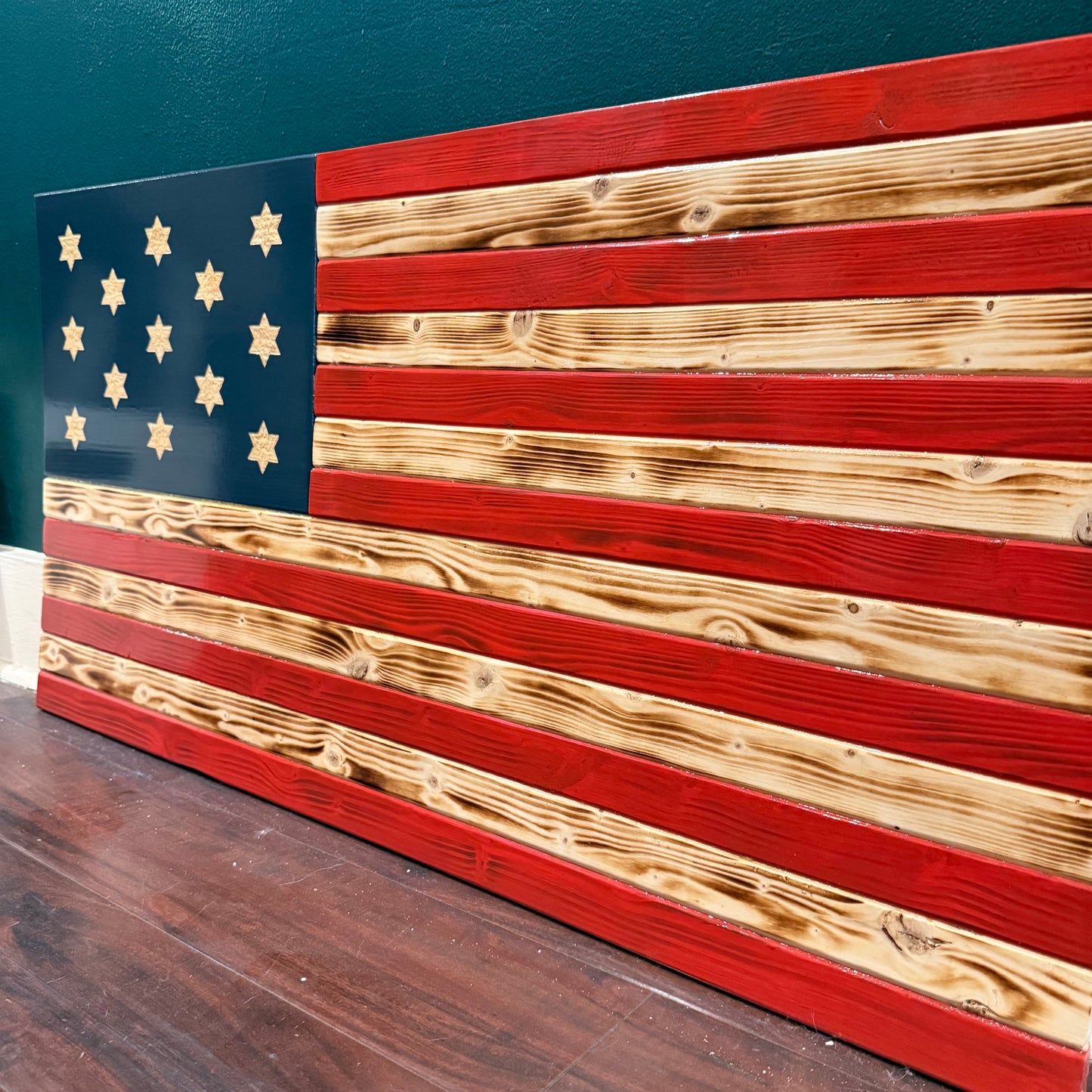 Francis Hopkinson Wooden Flag by Emerald Flag