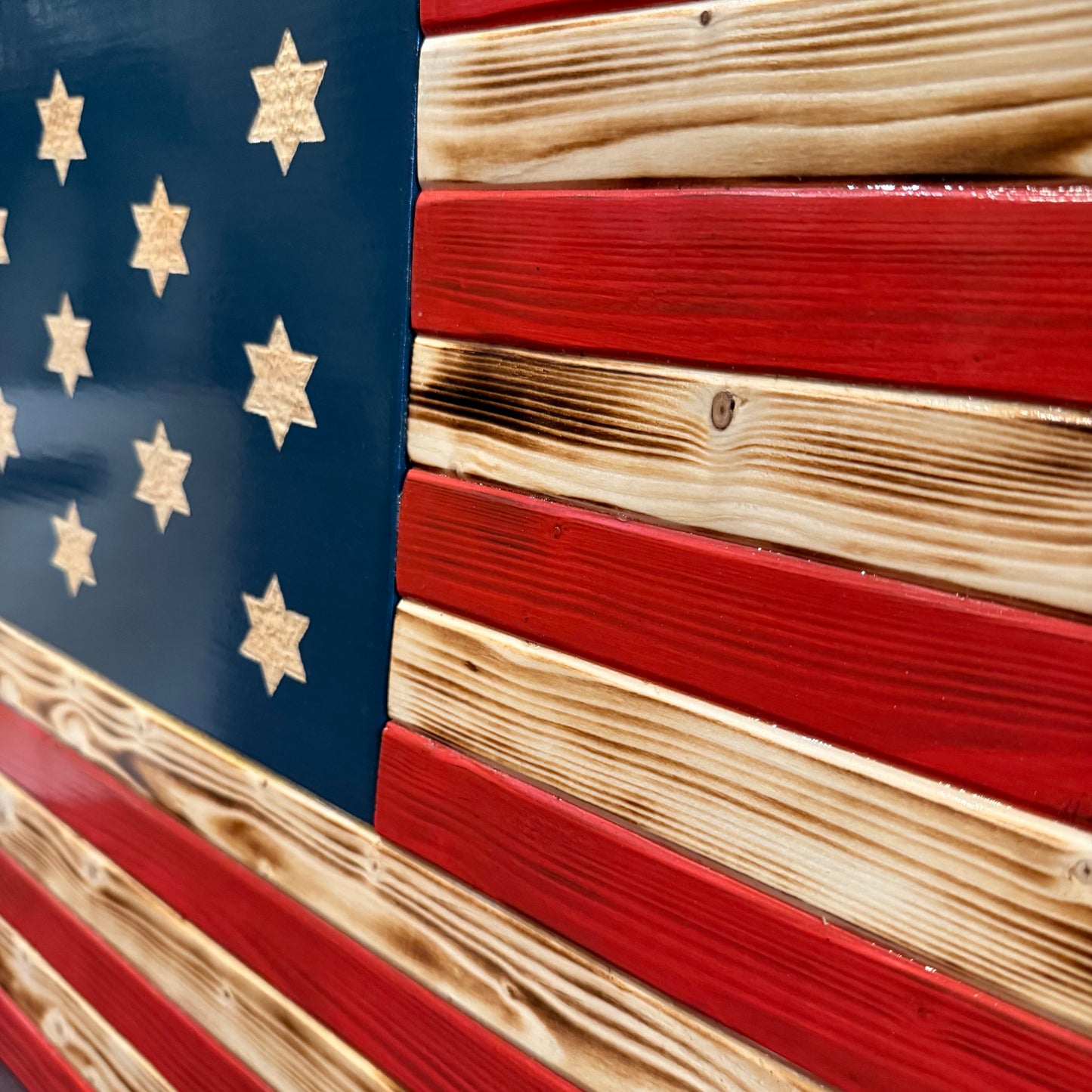 Francis Hopkinson Wooden Flag by Emerald Flag
