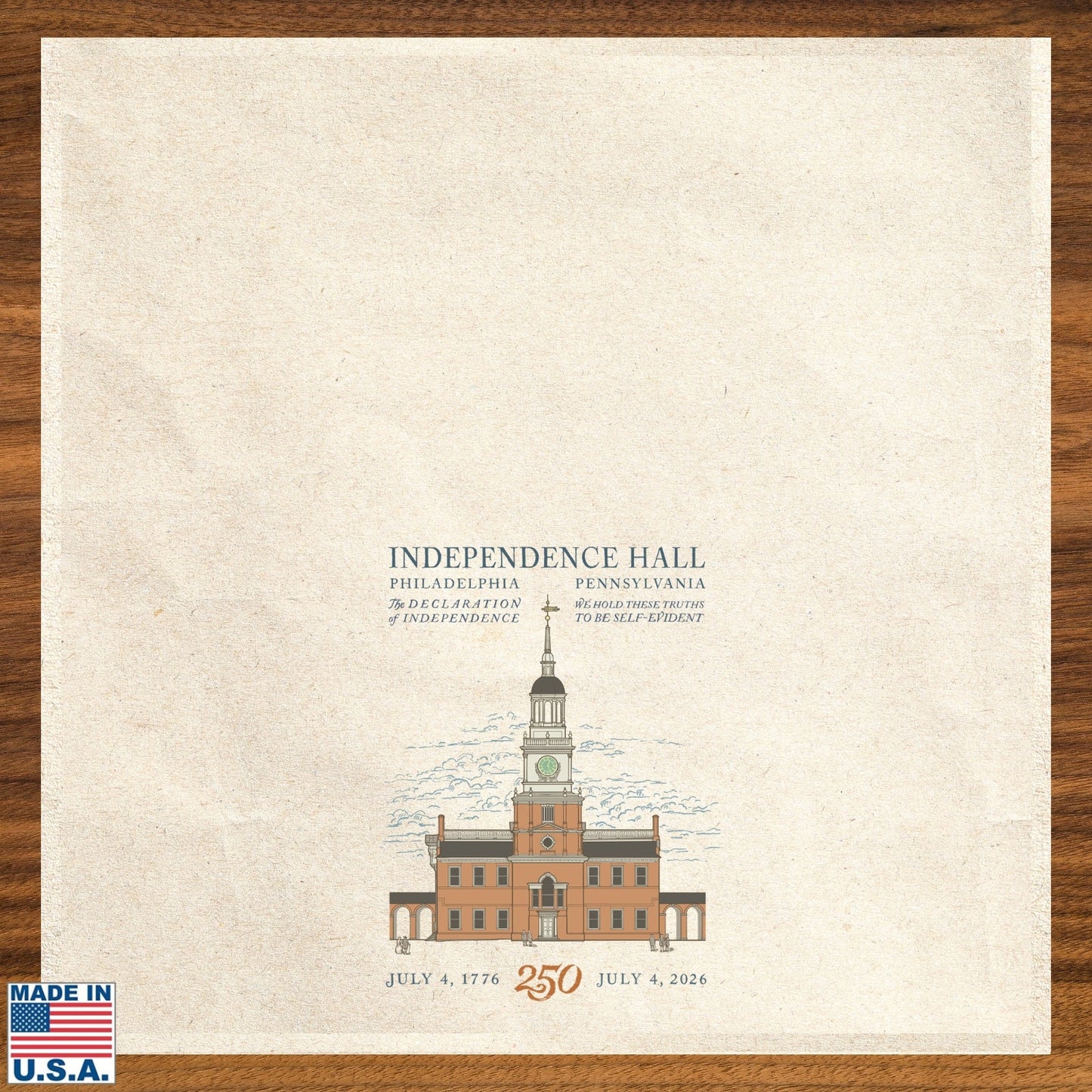 Independence Hall" 250th Tea Towel — Made in America