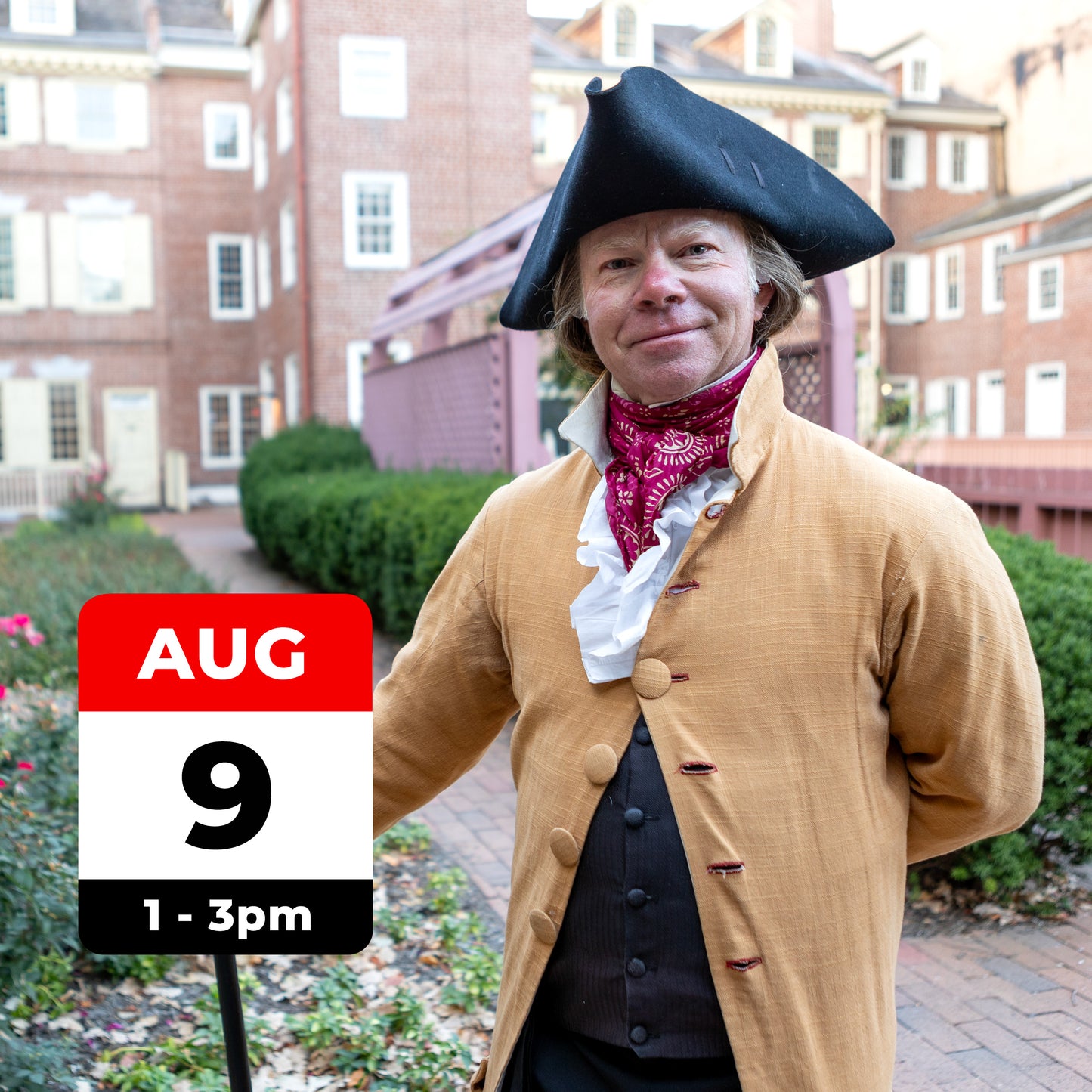 August 9 - Philadelphia's Society Hill Stroll: A Walking Conversation with James Madison