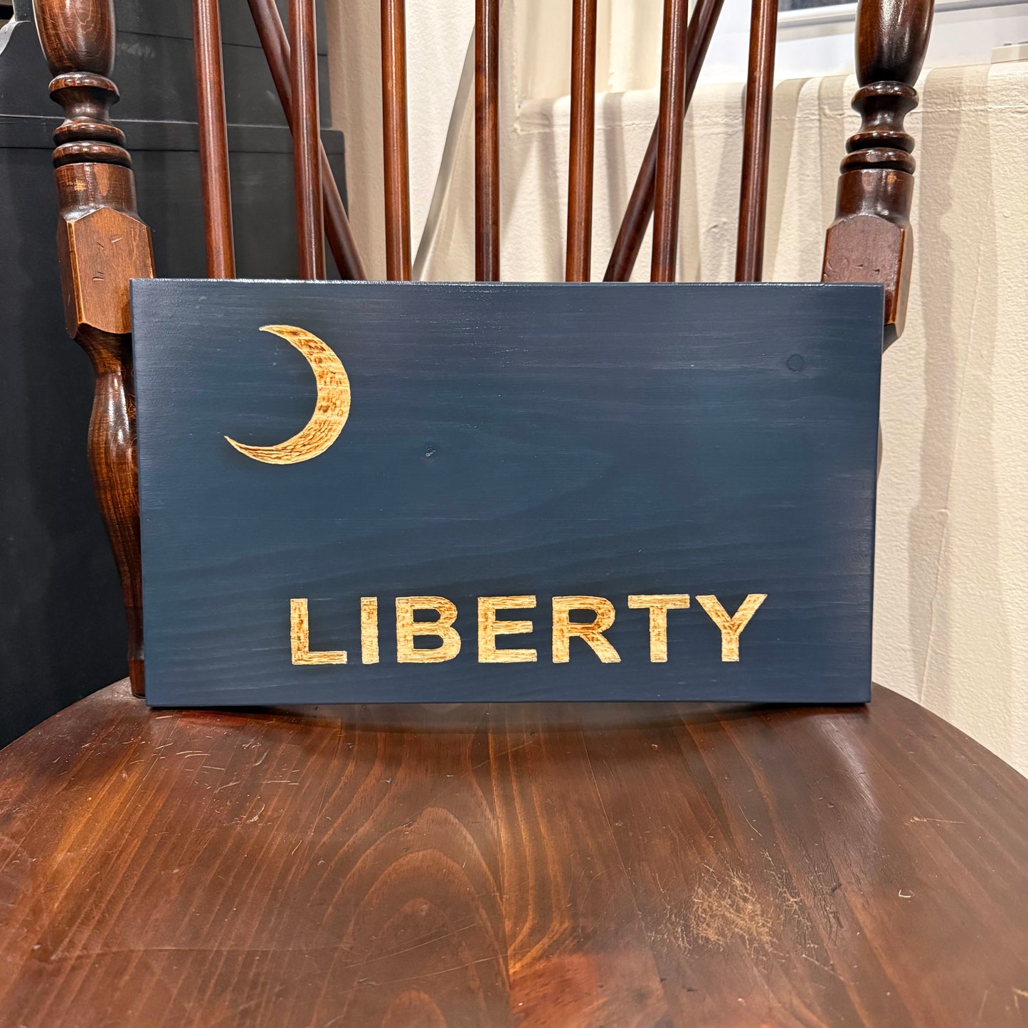 Moultrie "Liberty" Wooden Flag by Emerald Flag