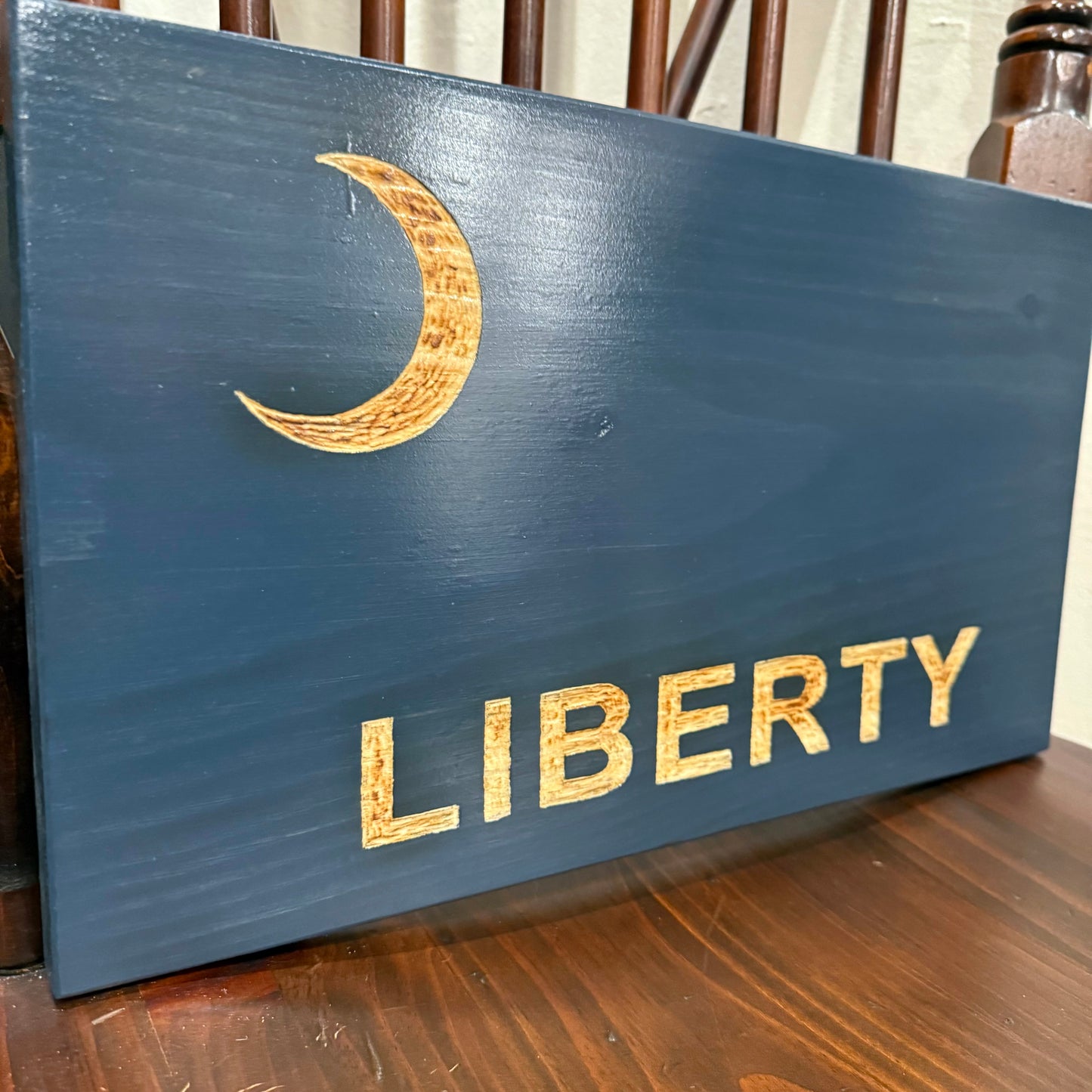 Moultrie "Liberty" Wooden Flag by Emerald Flag