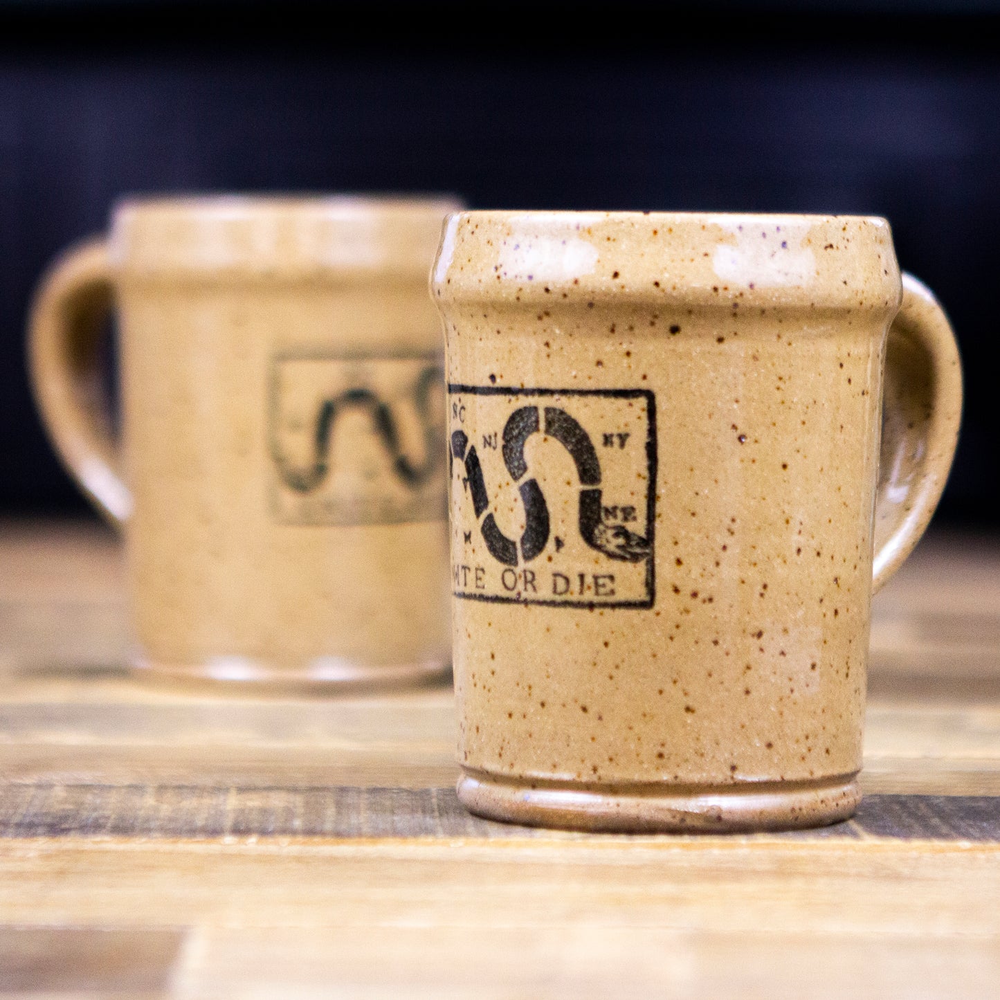 Unite or Die Stoneware Mug by J. Henderson Artifacts