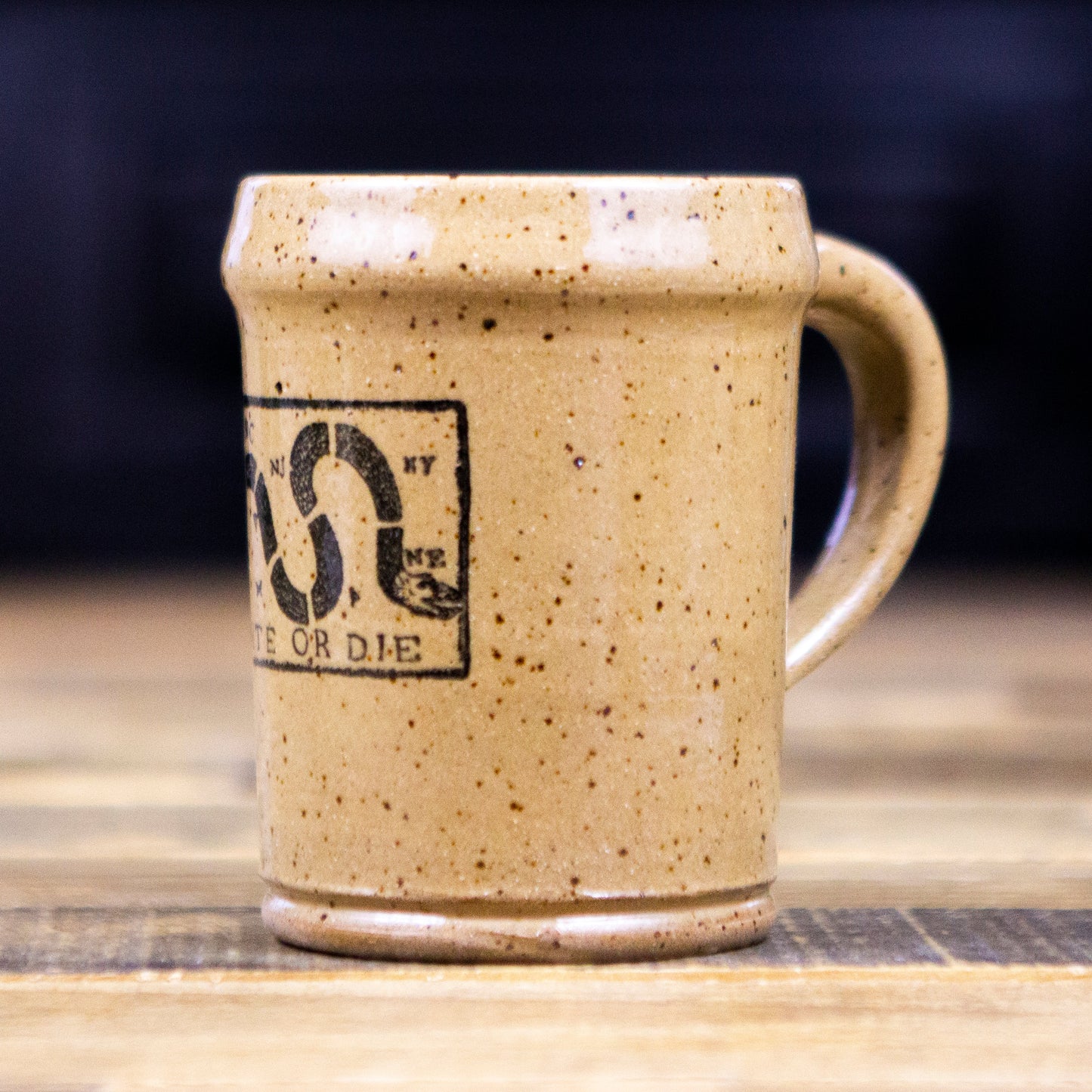 Unite or Die Stoneware Mug by J. Henderson Artifacts