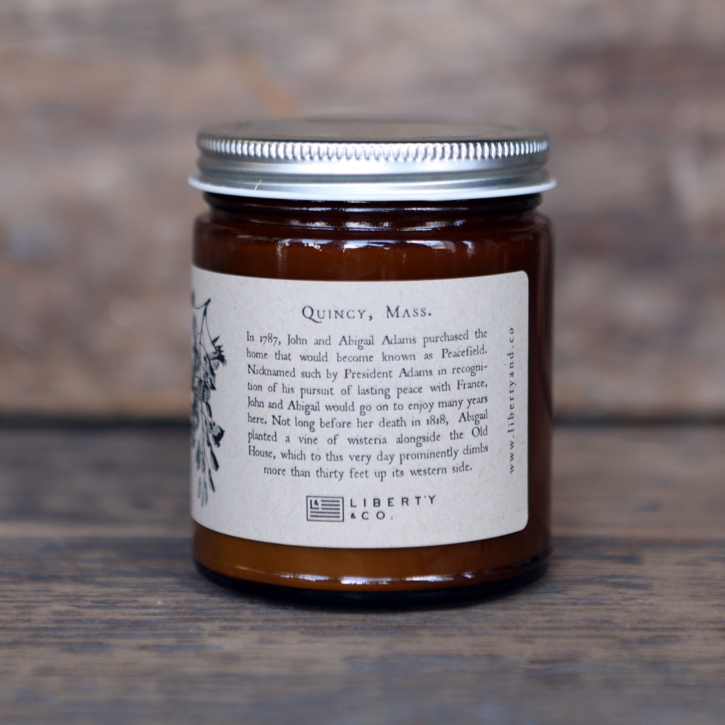 John & Abigail Adams' Peacefield Candle