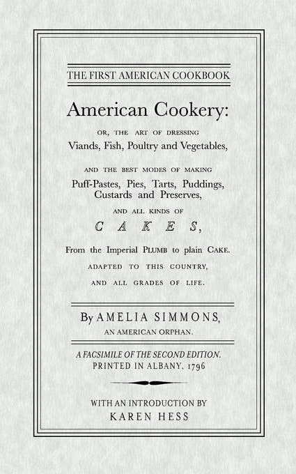 American Cookery Cookbook