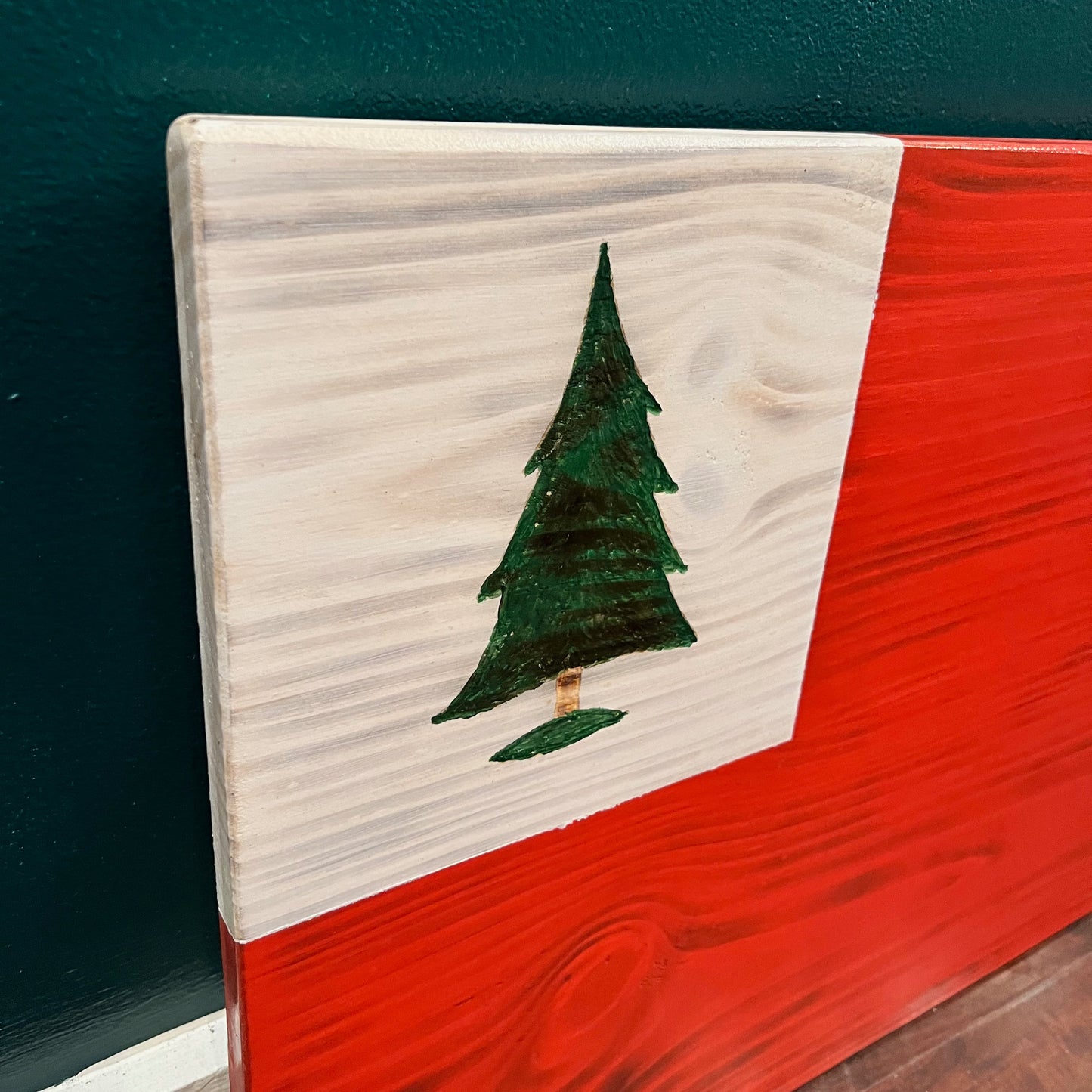 Continental New England Wooden Flag by Emerald Flag
