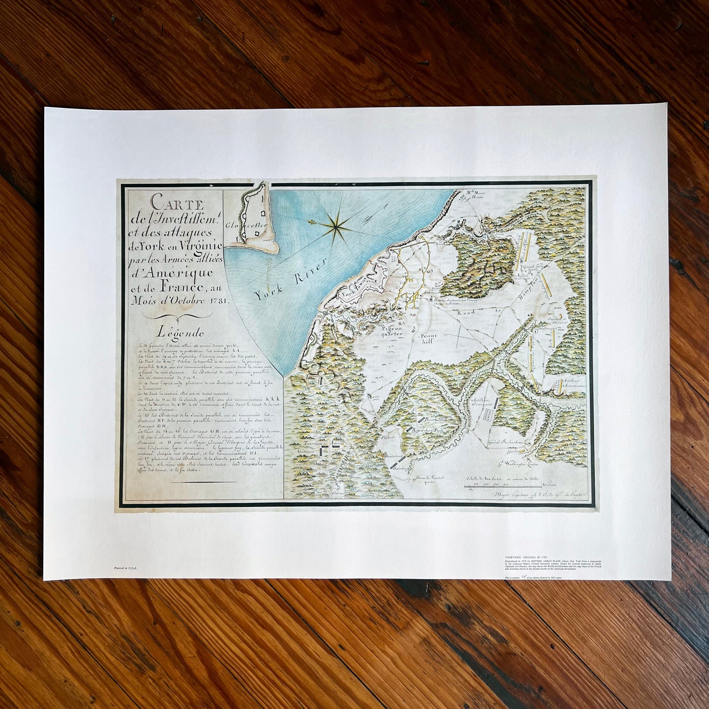 Battle of Yorktown, Virginia 1781 Map