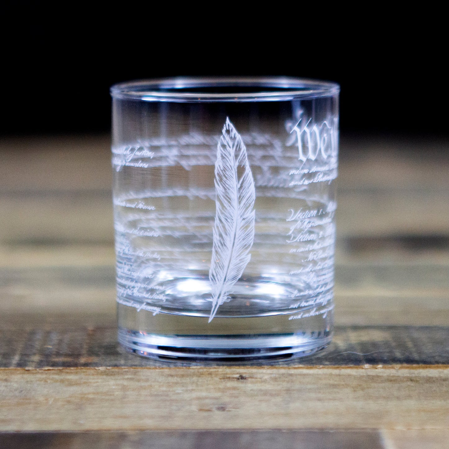 Constitution "We The People" Whiskey Glass