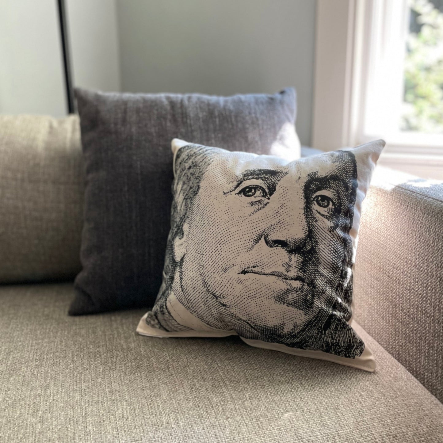 Benjamin Franklin Pillow