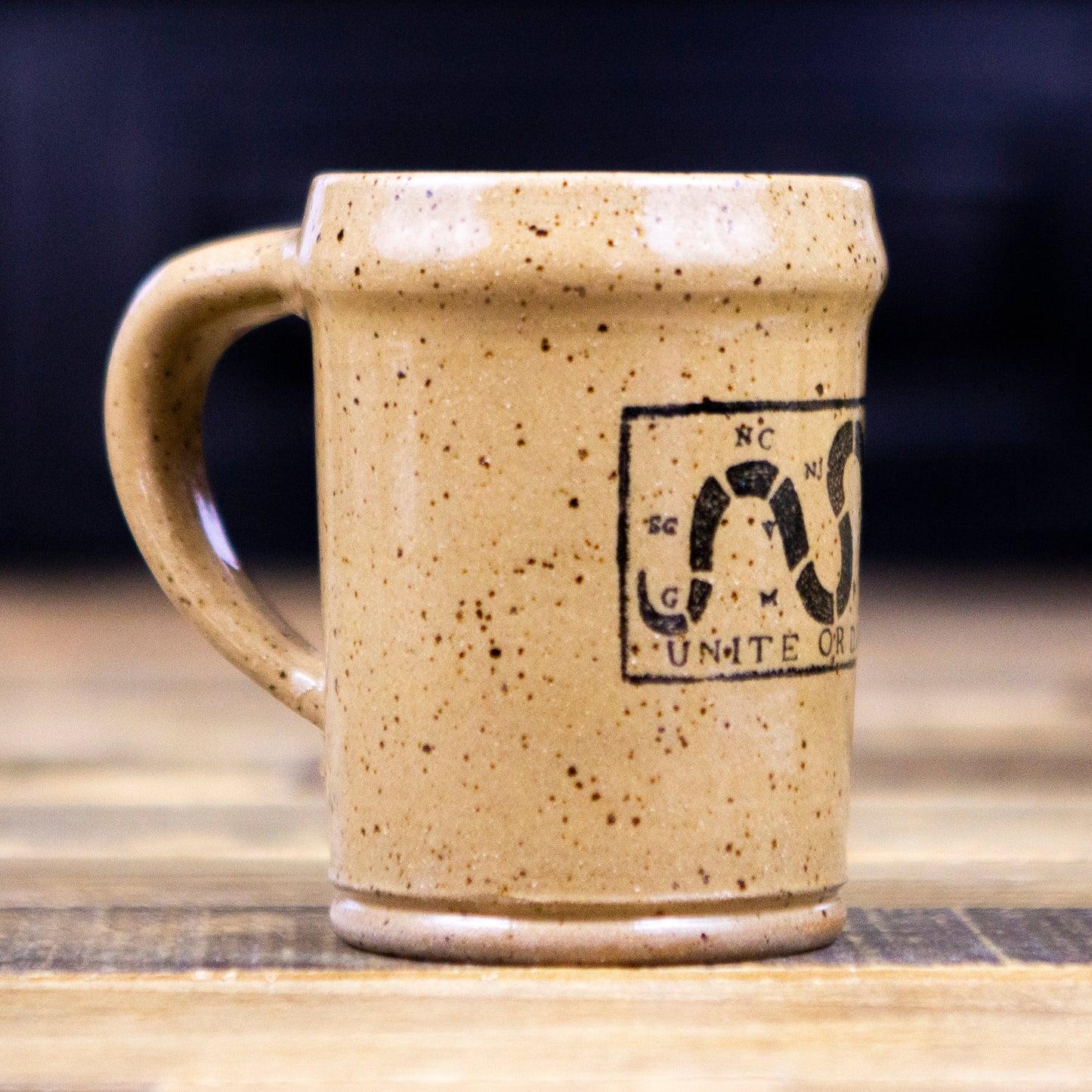 Unite or Die Stoneware Mug by J. Henderson Artifacts