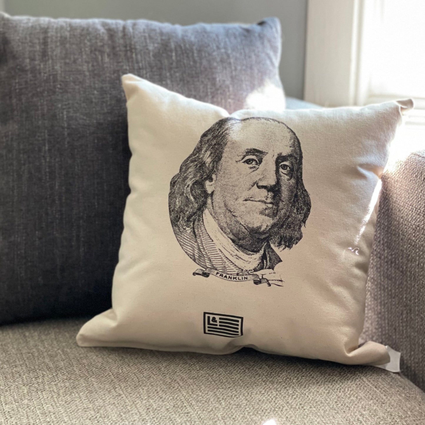Benjamin Franklin Pillow