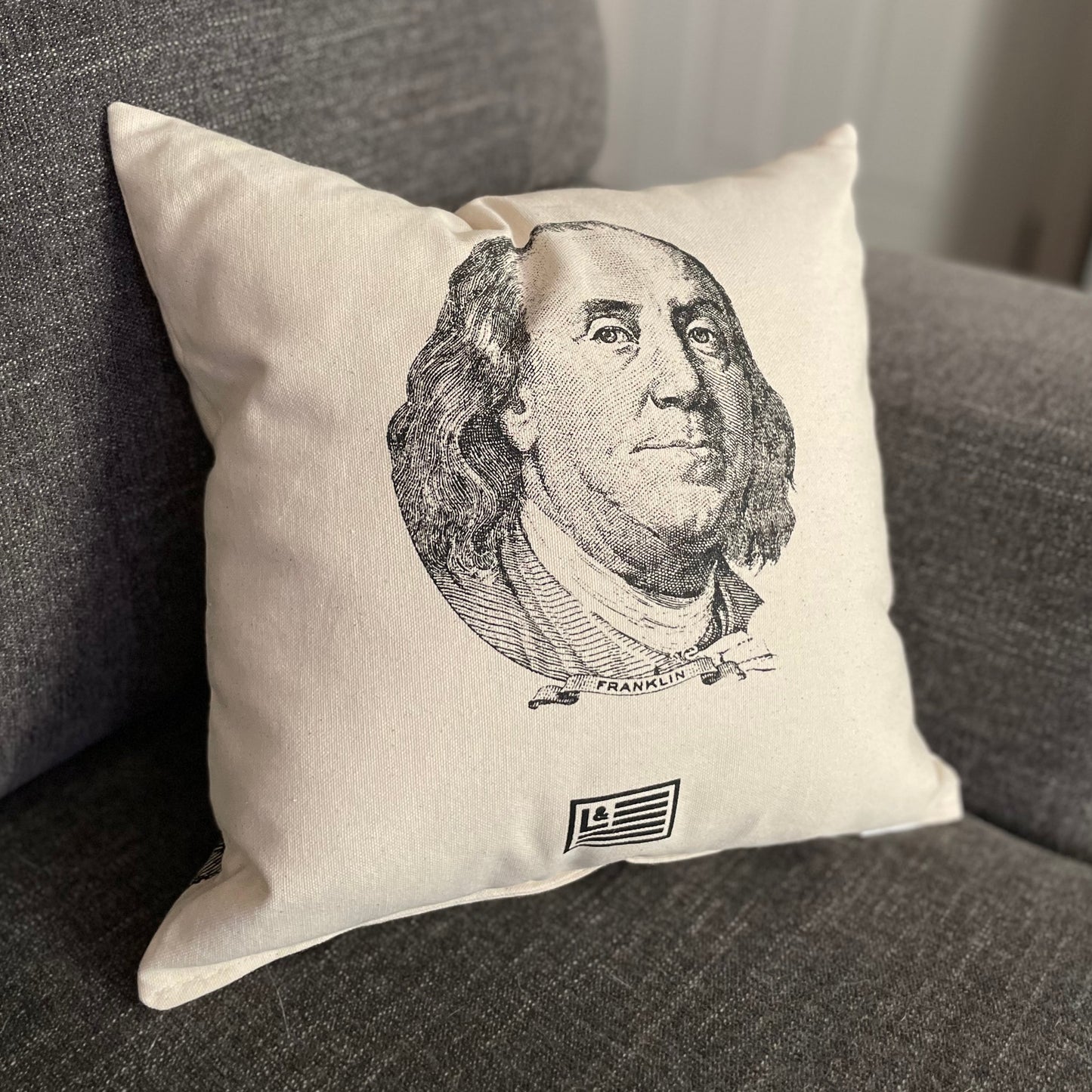 Benjamin Franklin Pillow