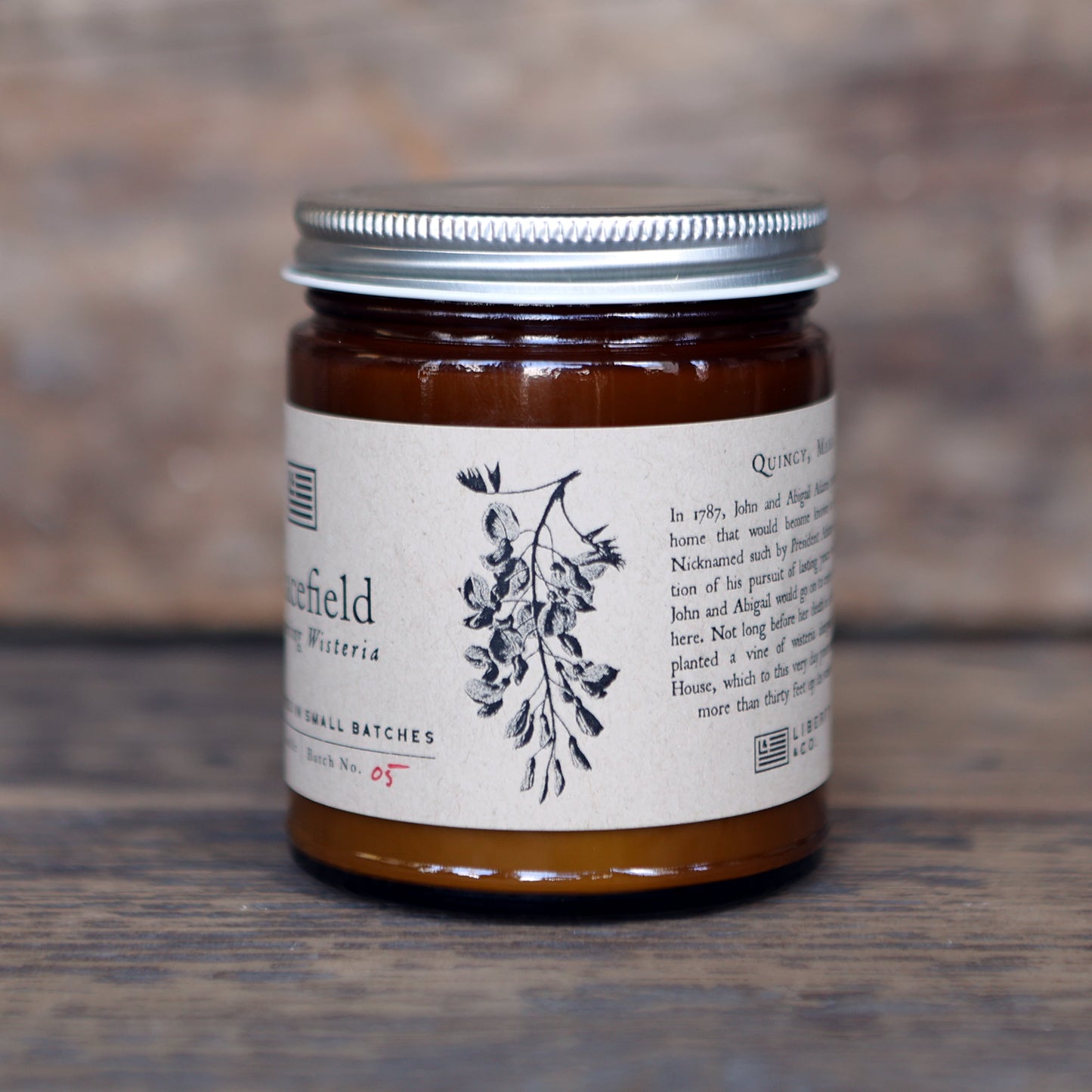 John & Abigail Adams' Peacefield Candle