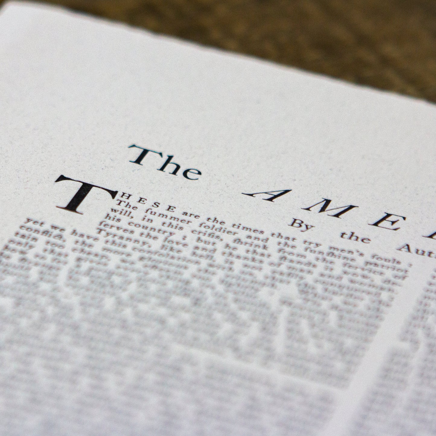 Thomas Paine's American Crisis Print by The Printing Office of Edes & Gill