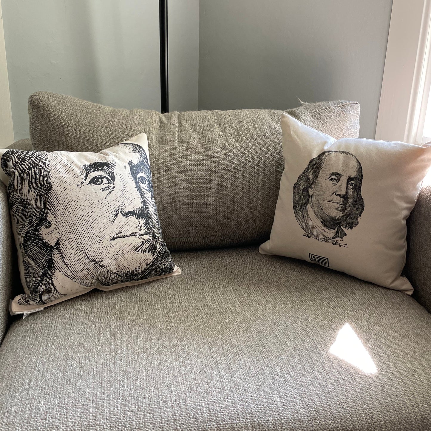 Benjamin Franklin Pillow