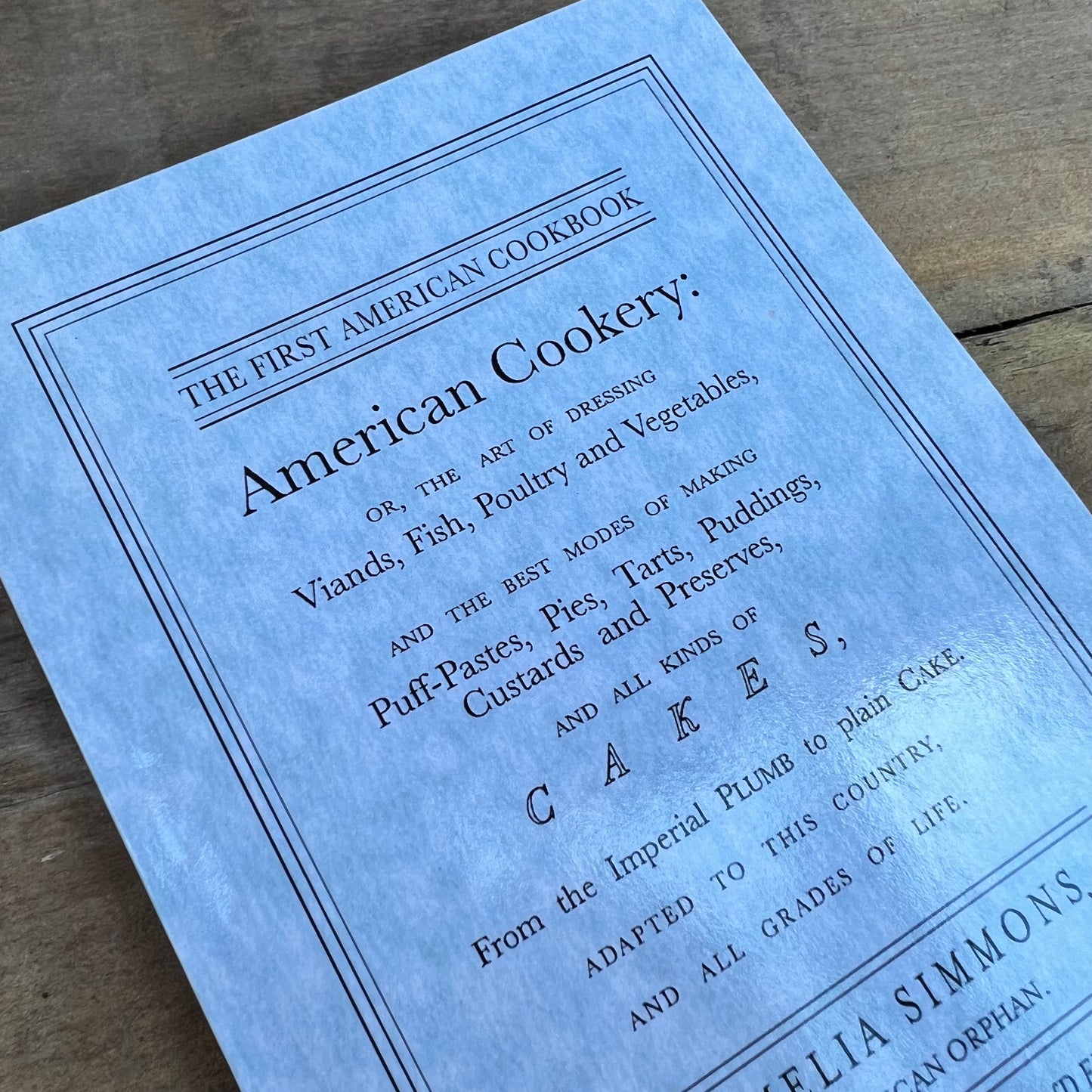 American Cookery Cookbook