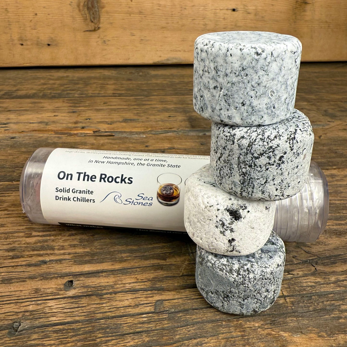 On the Rocks Granite Whiskey Chilling Stones - Freezer Tube