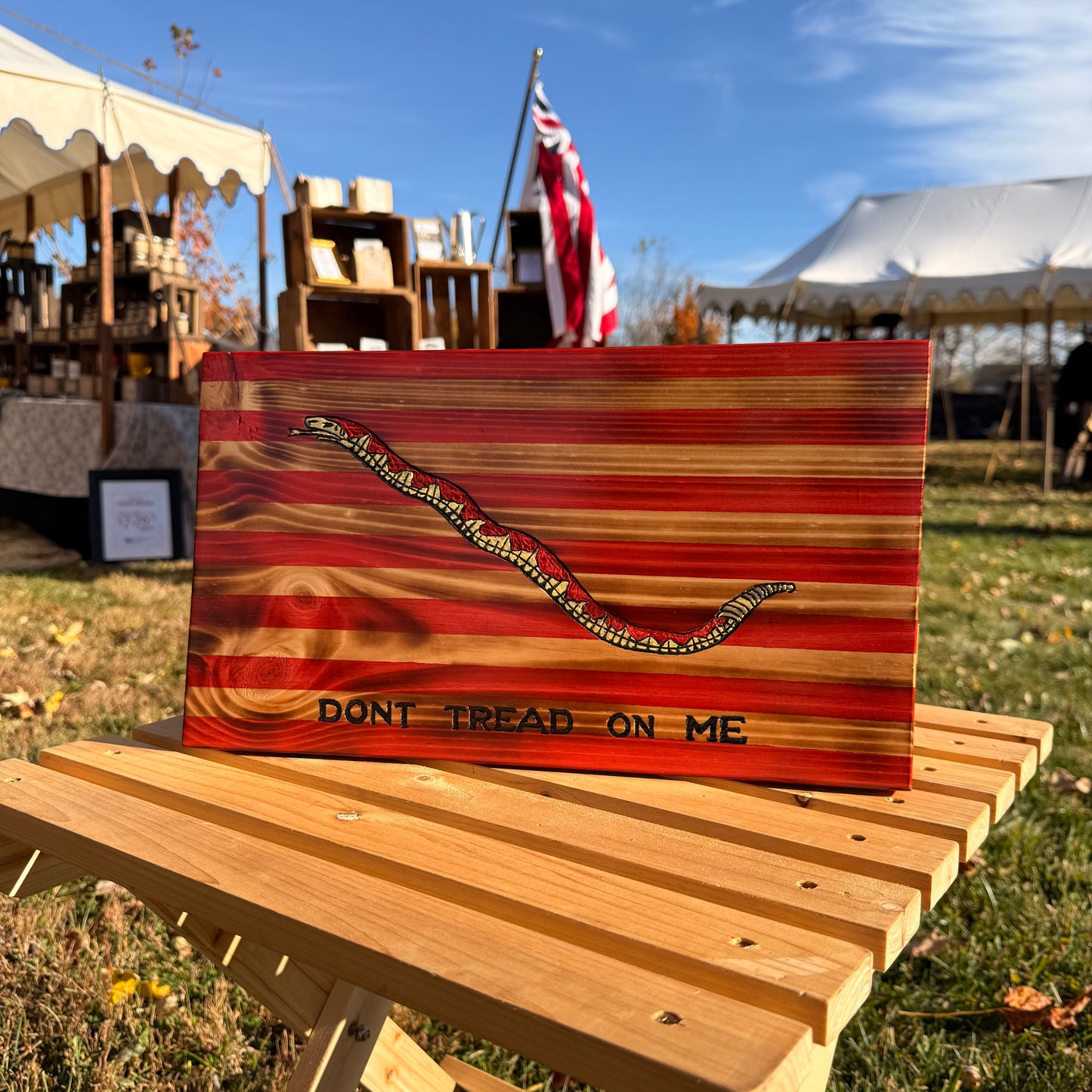 1st South Carolina Navy Jack Wooden Flag by Emerald Flags