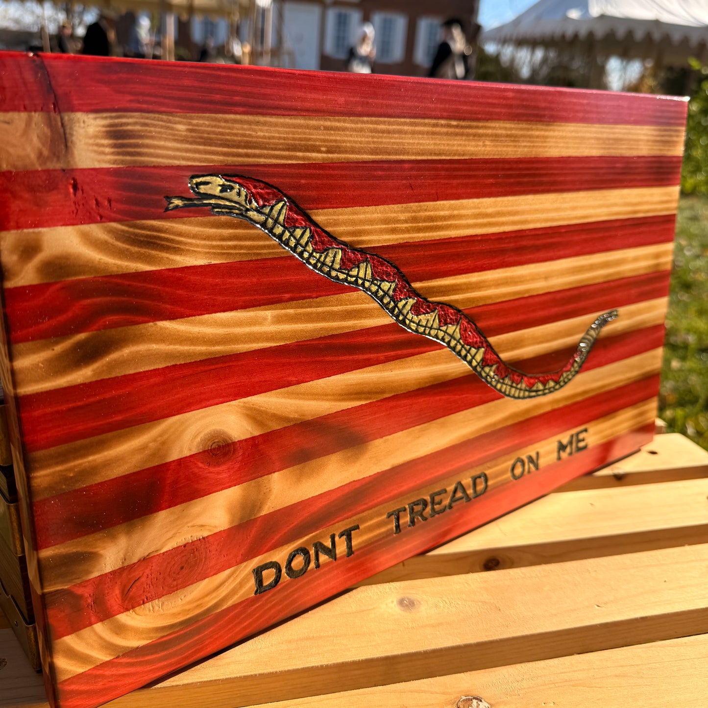 1st South Carolina Navy Jack Wooden Flag by Emerald Flags