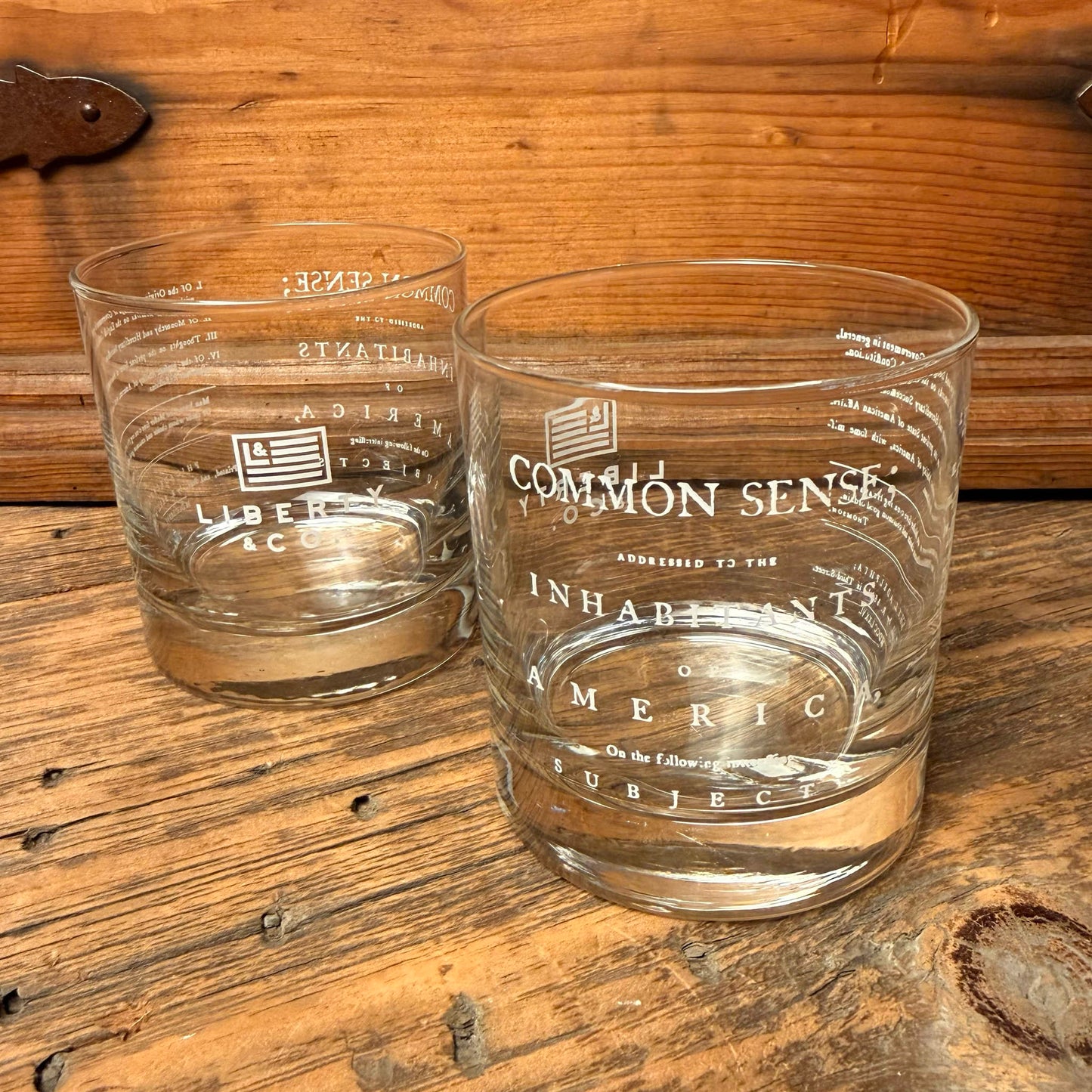 Common Sense by Thomas Paine Whiskey Glass