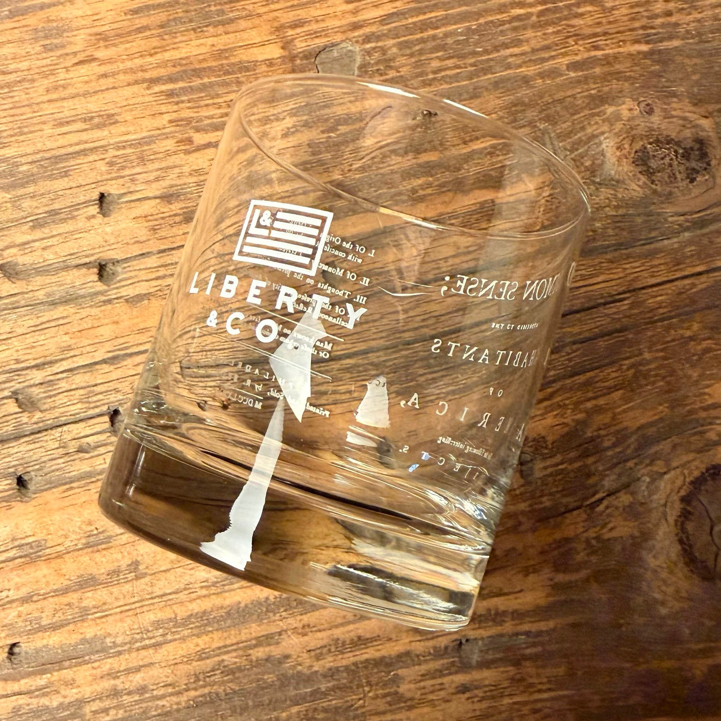 Common Sense by Thomas Paine Whiskey Glass