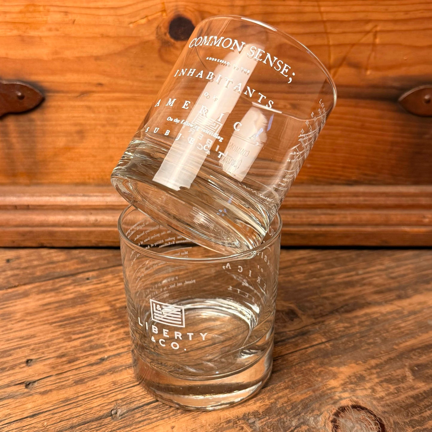 Common Sense by Thomas Paine Whiskey Glass
