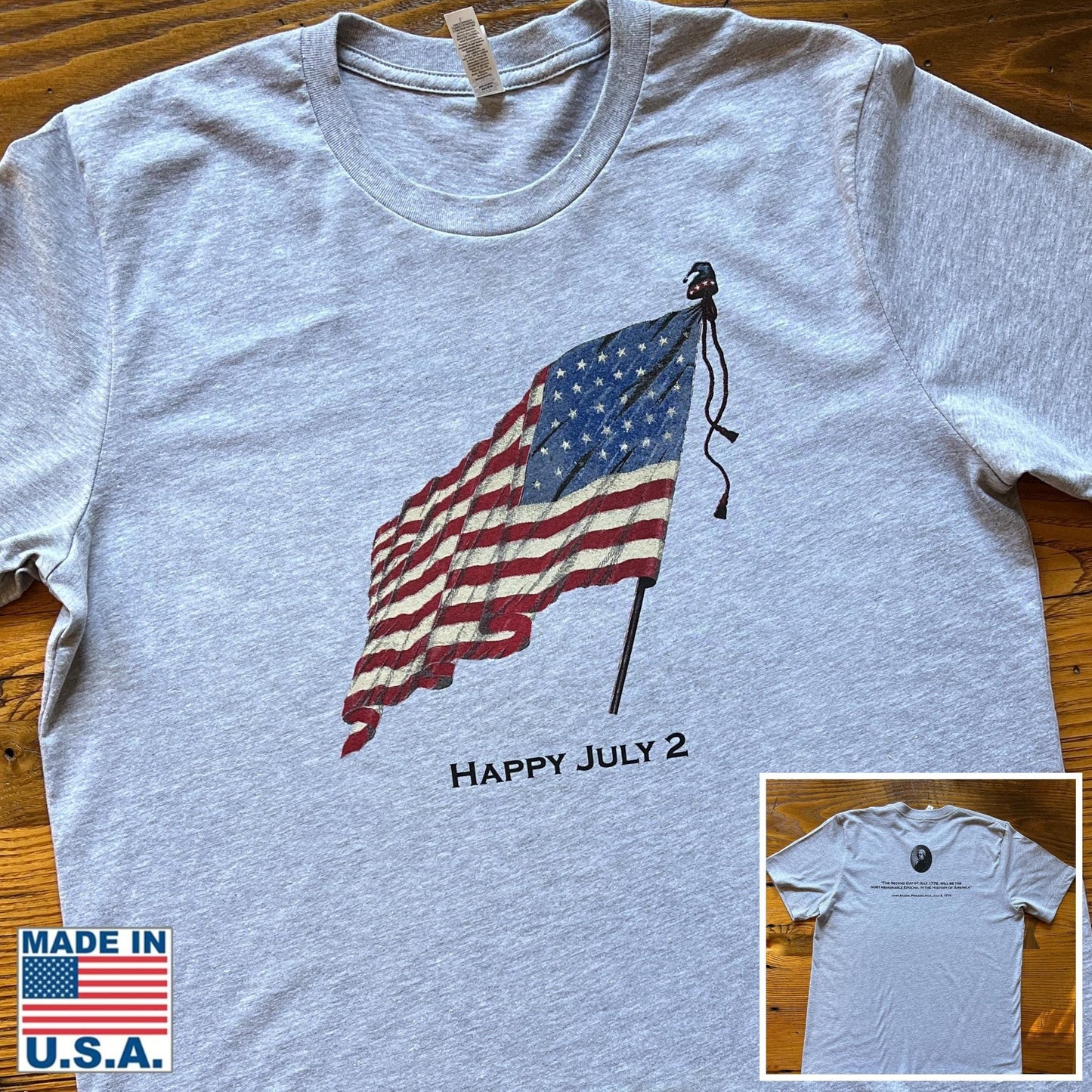 "Happy July 2nd" John Adams T-shirt