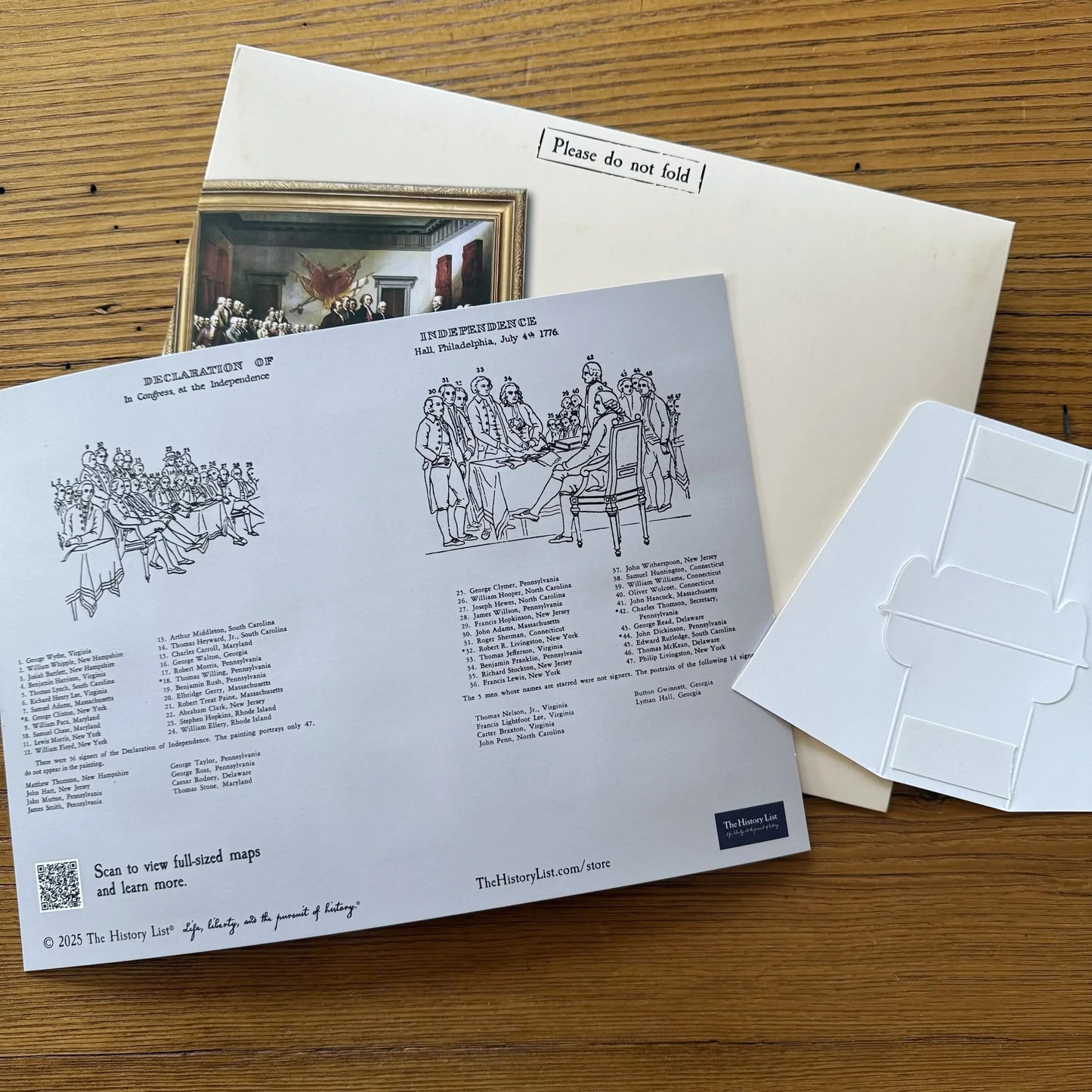 1776 Declaration of Independence Advent Calendar — with special mailing envelope