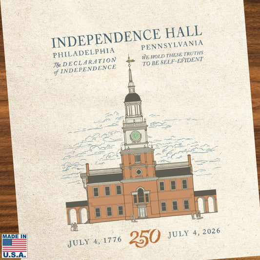 Independence Hall" 250th Tea Towel — Made in America