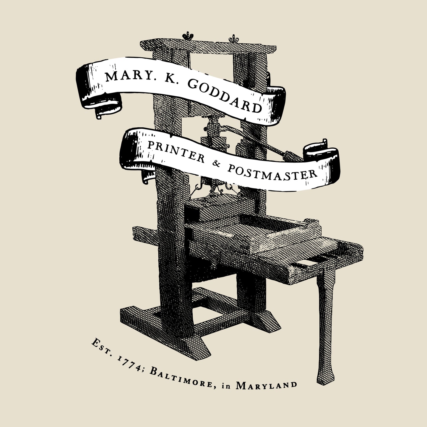 Mary Katharine Goddard Printing House & Postmaster Shirt