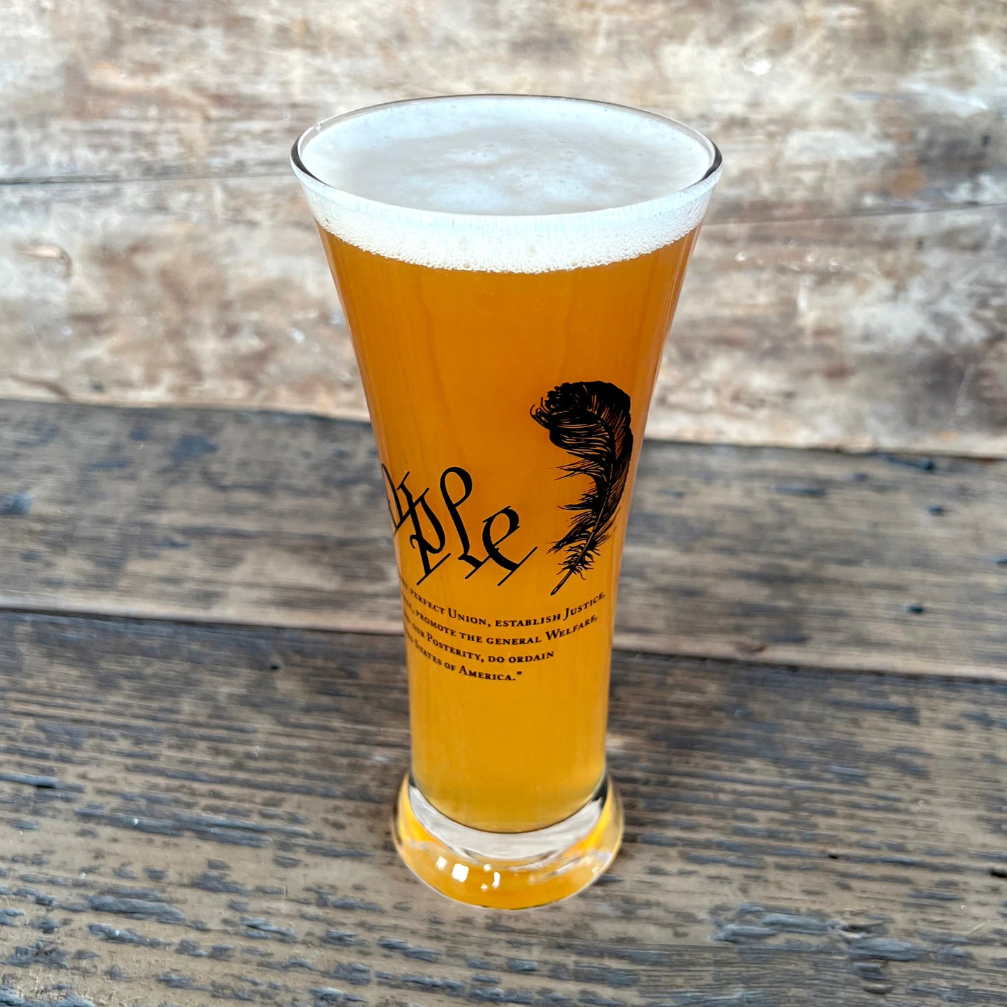 We The People Constitution Pilsner Glass