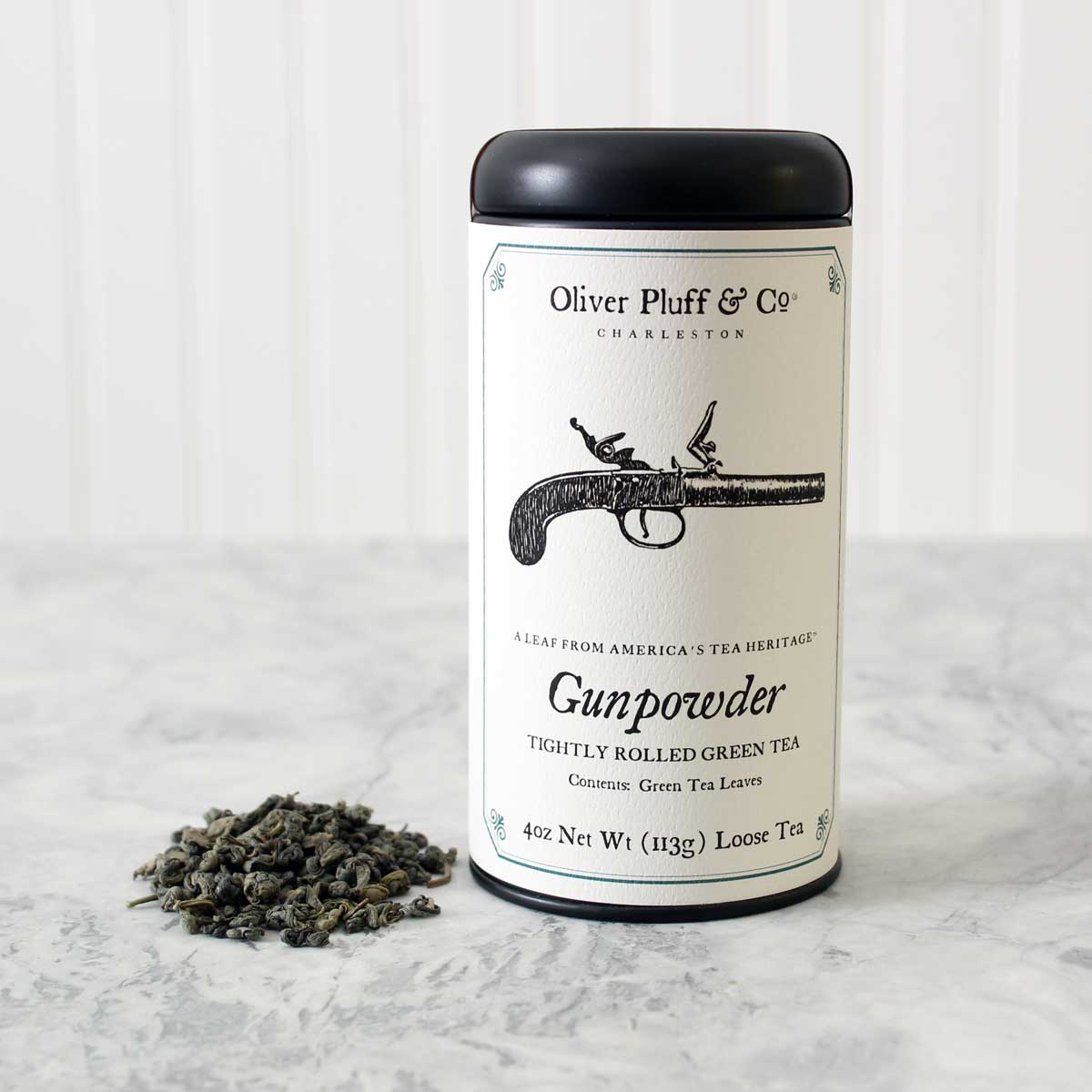 Oliver Pluff & Co. Gunpowder - Loose Tea in Signature Tea Tin