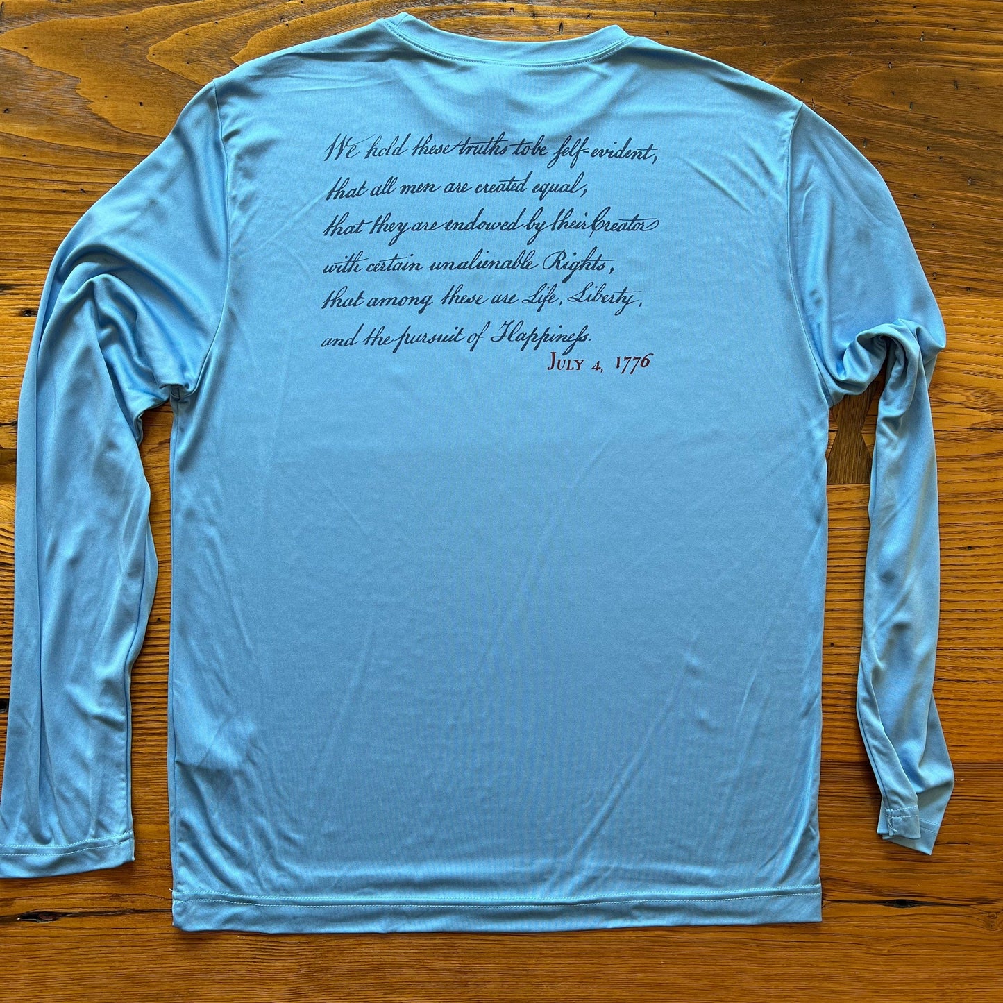 "We hold these truths - July 4, 1776” SPF 40+ UV protection Long-sleeved Shirt