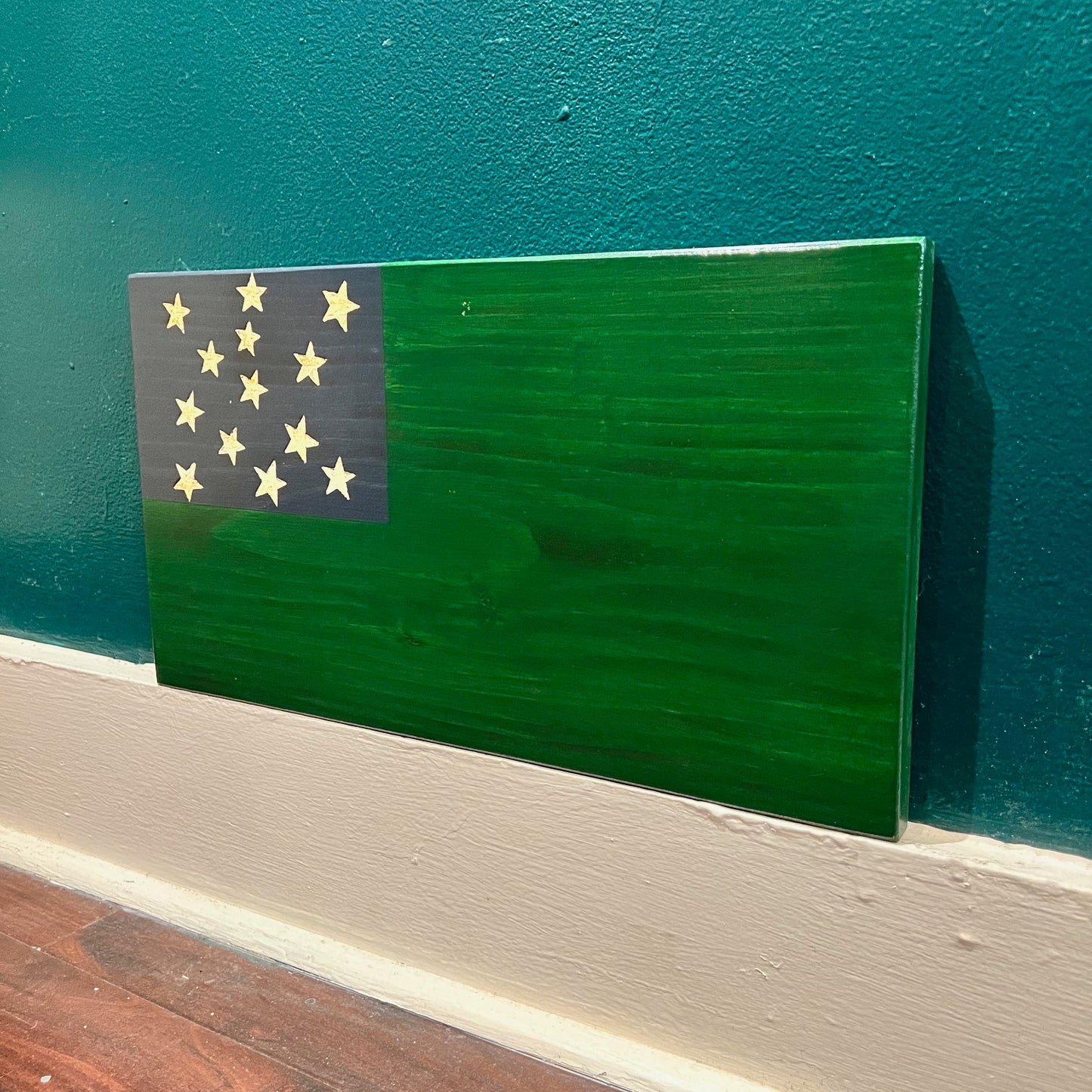 Green Mountain Boys Wooden Flag by Emerald Flag