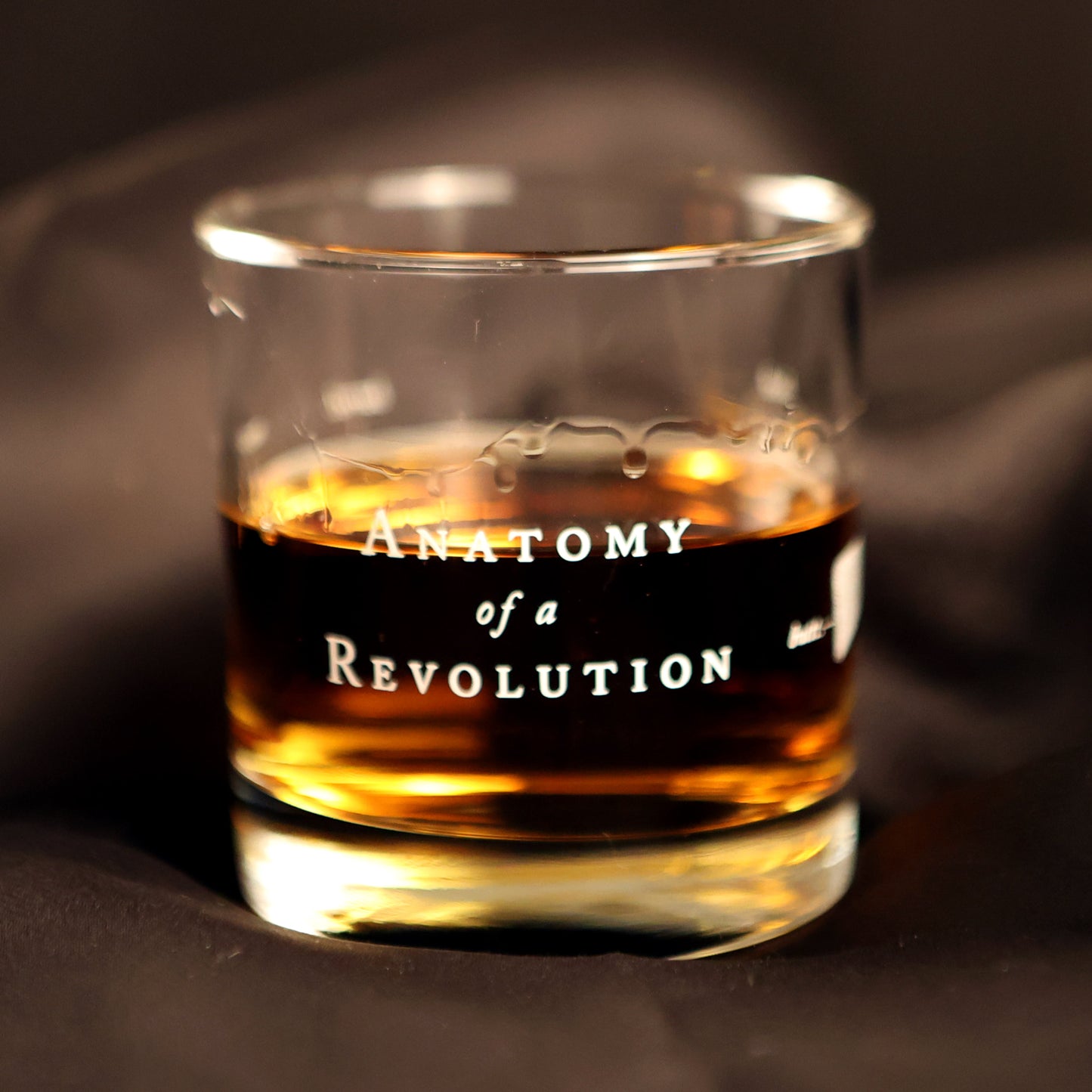 An Anatomy of a Revolution Whiskey Glass