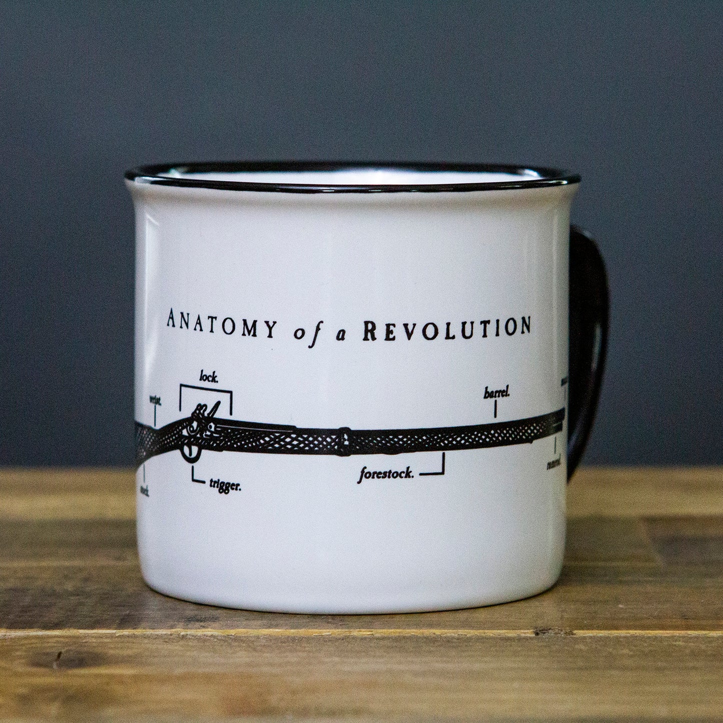 Anatomy of a Revolution Musket Diagram Mug