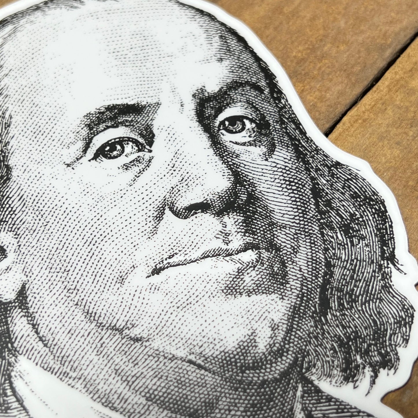 Benjamin Franklin Engraving Sticker