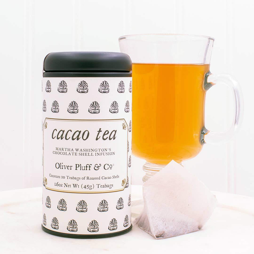 Oliver Pluff & Co. Martha Washington Cacao Shell Teabags