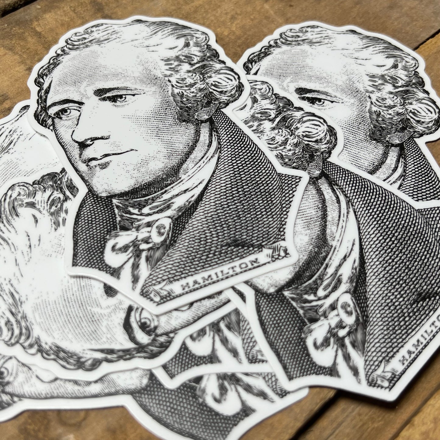 Alexander Hamilton Engraving Sticker