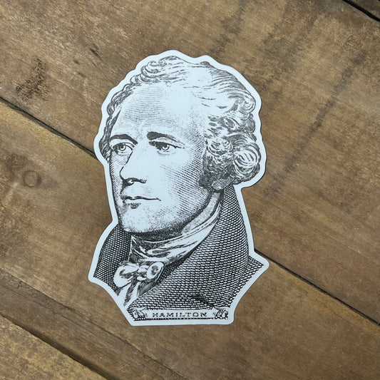 Alexander Hamilton Engraving Sticker