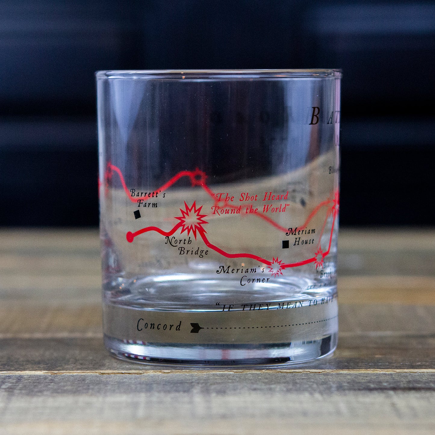 Battle Road Whiskey Glass