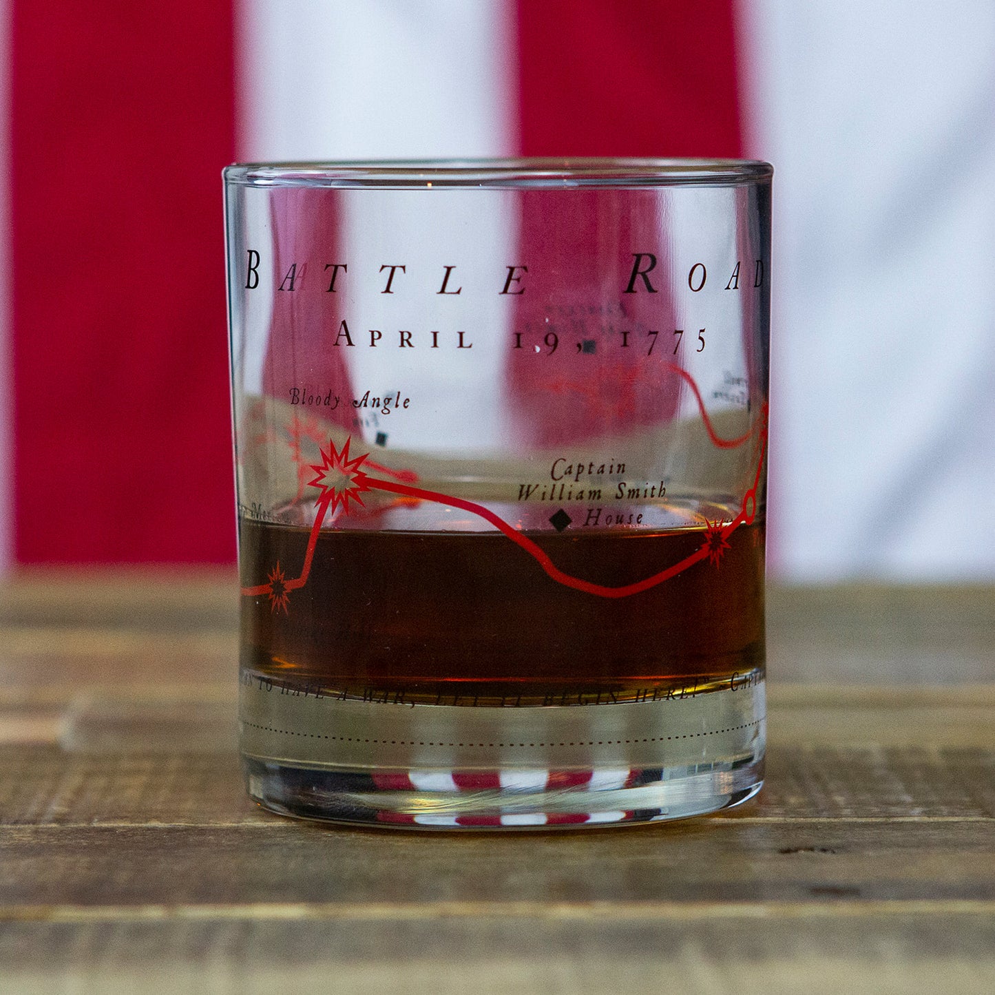 Battle Road Whiskey Glass