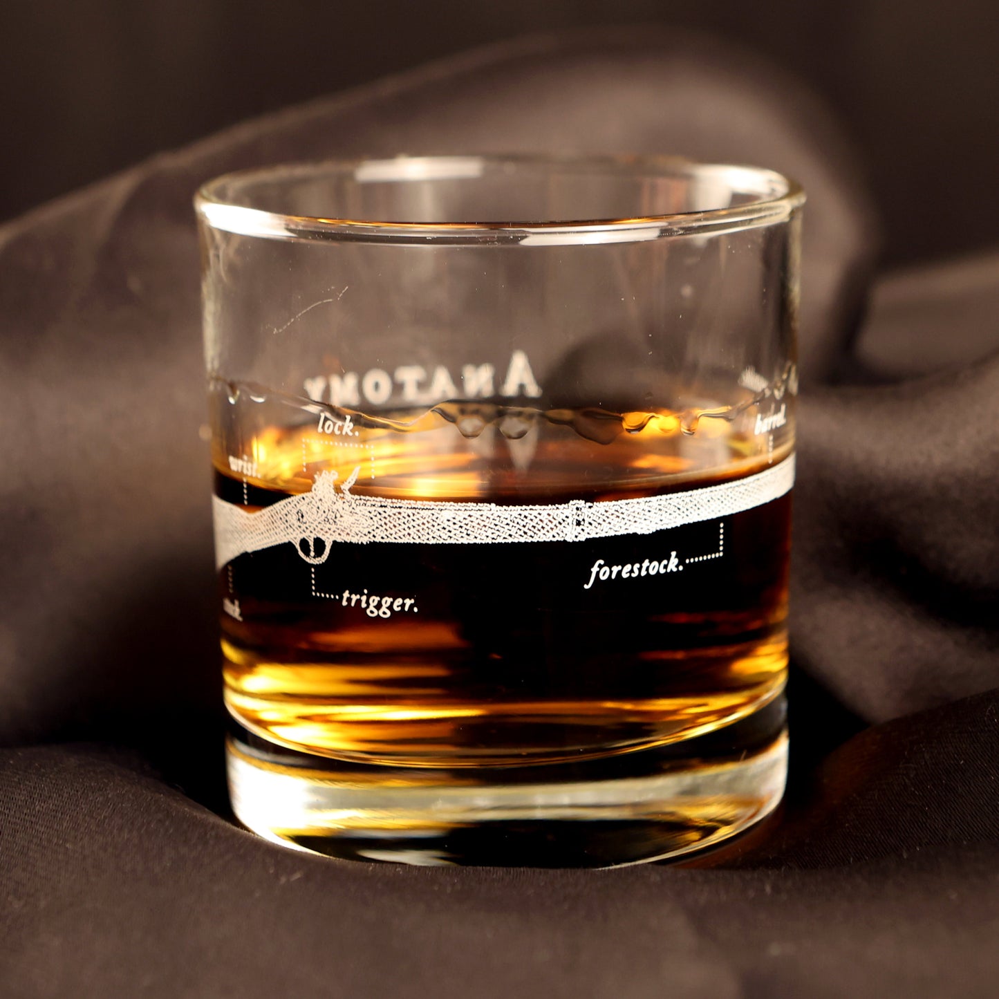 An Anatomy of a Revolution Whiskey Glass