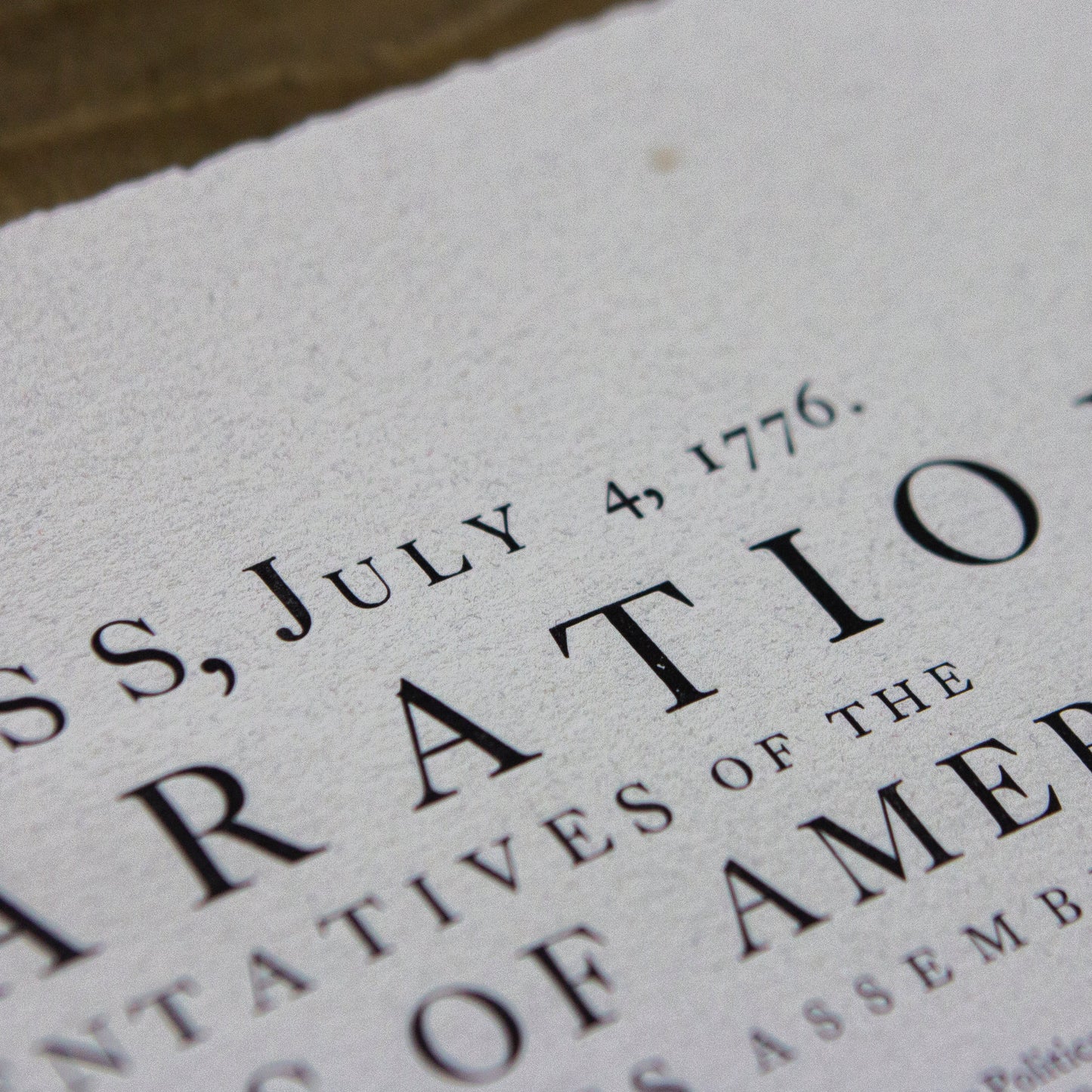 Declaration of Independence - Dunlap Broadside by The Printing Shop of Edes & Gill