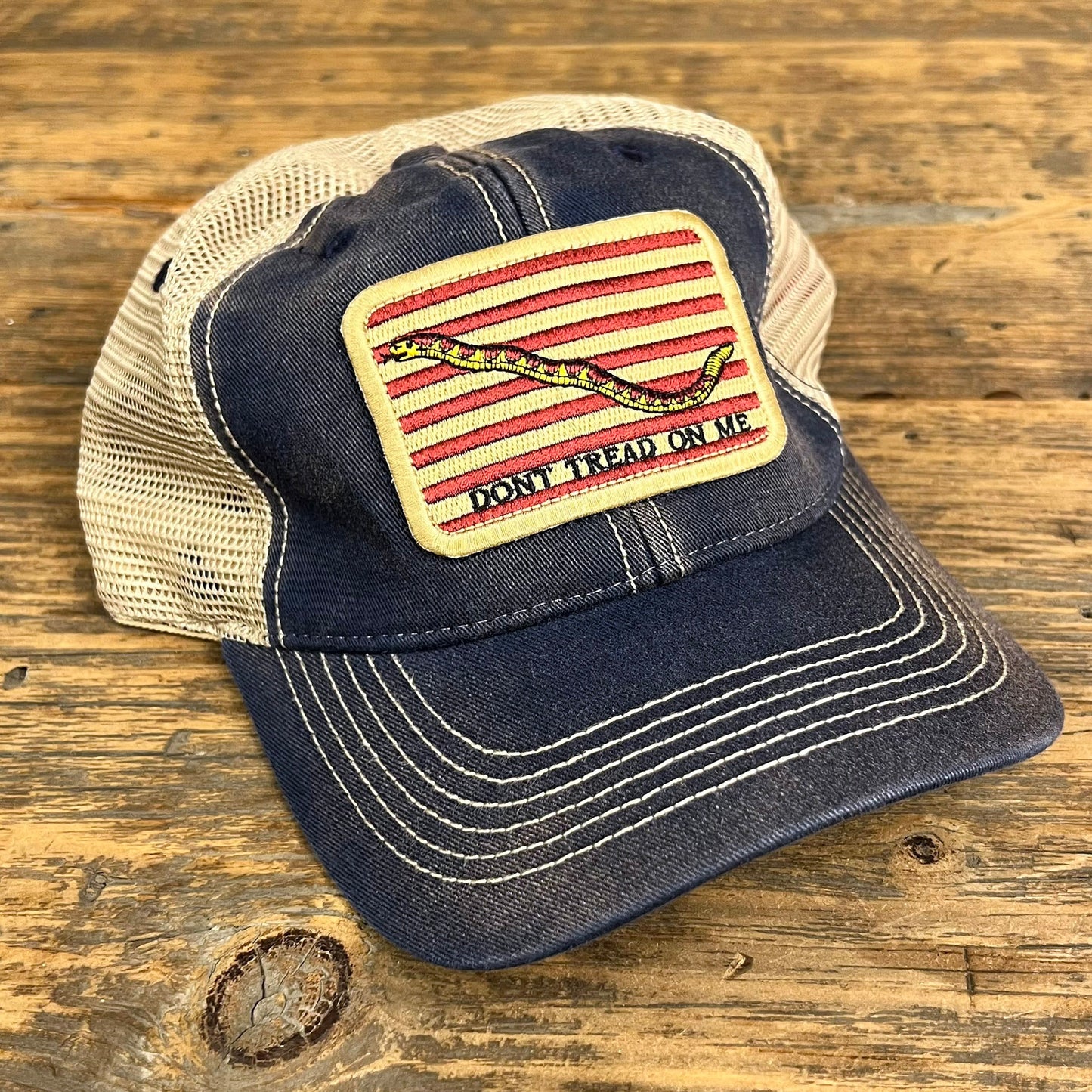 First South Carolina Navy Jack Flag Faded Trucker Hat